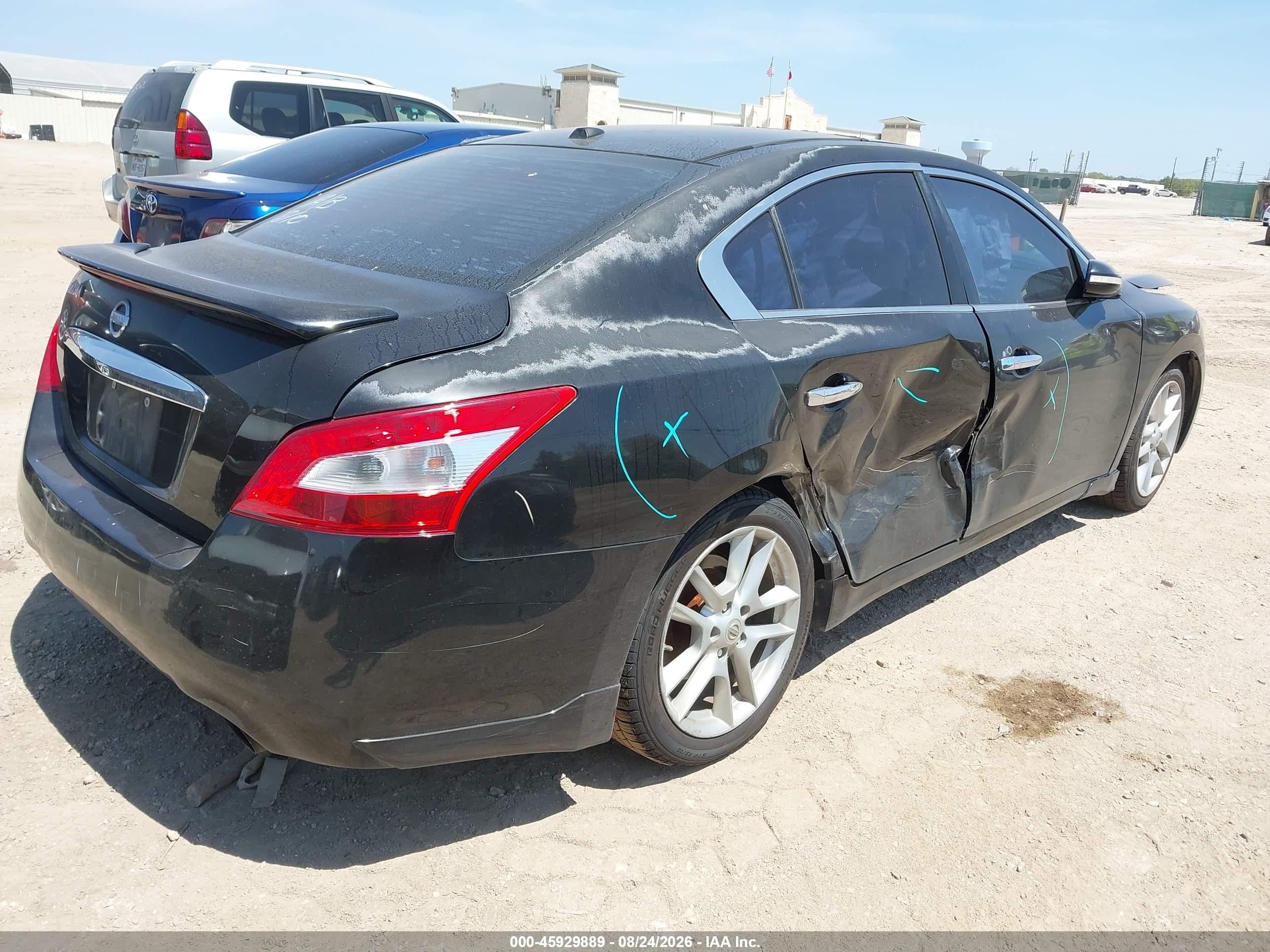 2010 Nissan Maxima 3.5 Sv Black vin: 1N4AA5AP2AC849157