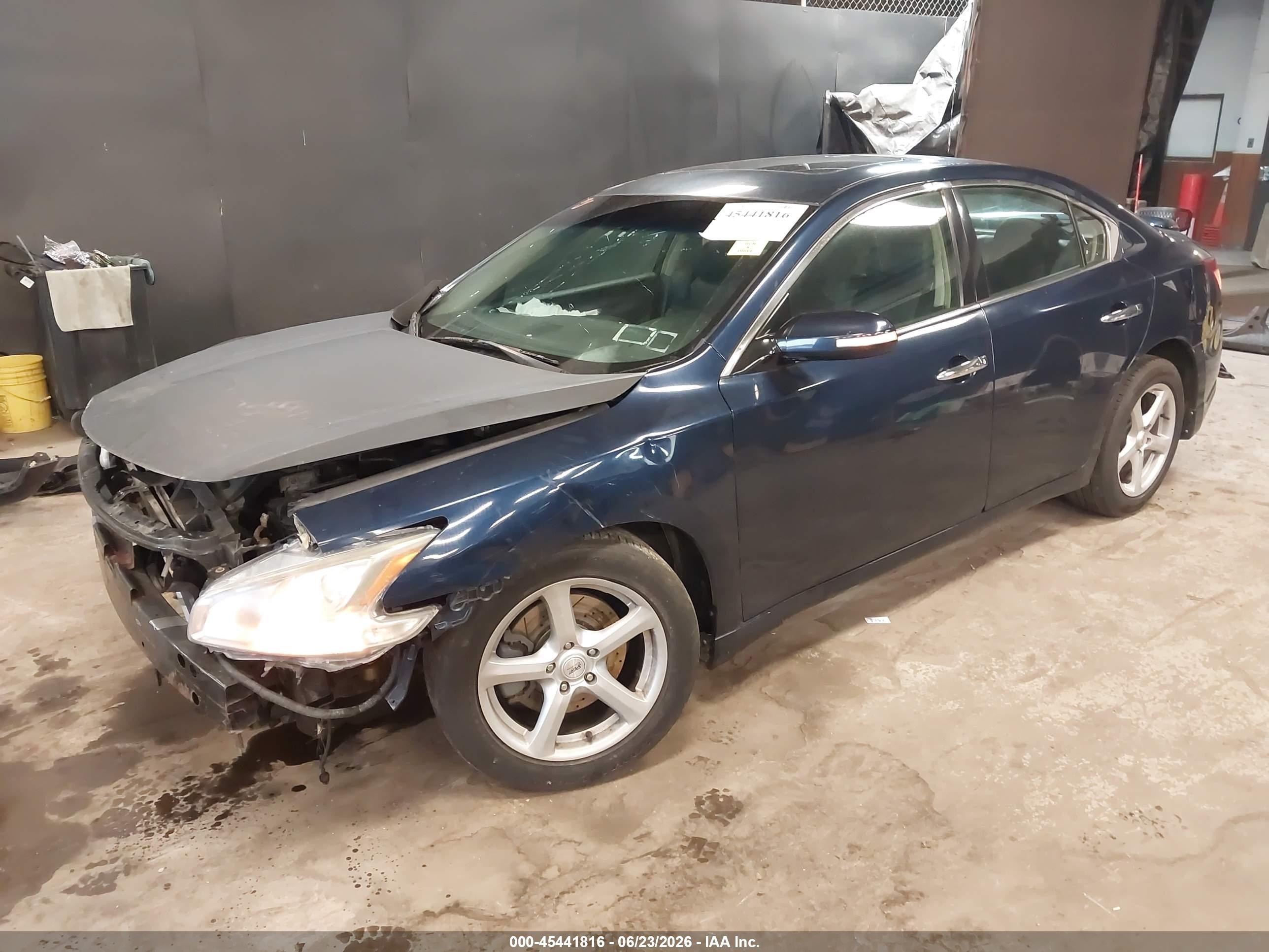 2010 Nissan Maxima 3.5 Sv Blue vin: 1N4AA5AP2AC857405
