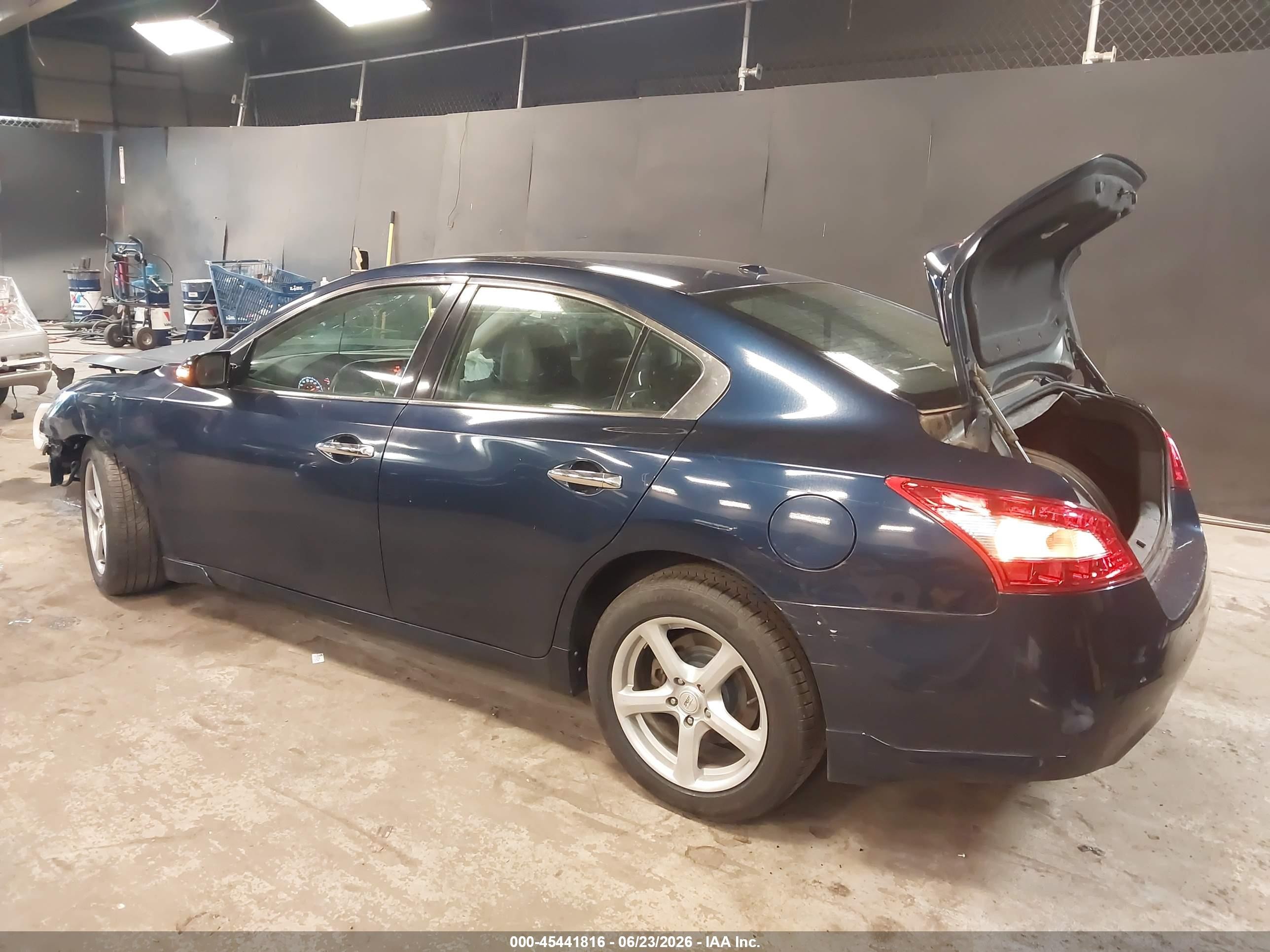 2010 Nissan Maxima 3.5 Sv Blue vin: 1N4AA5AP2AC857405