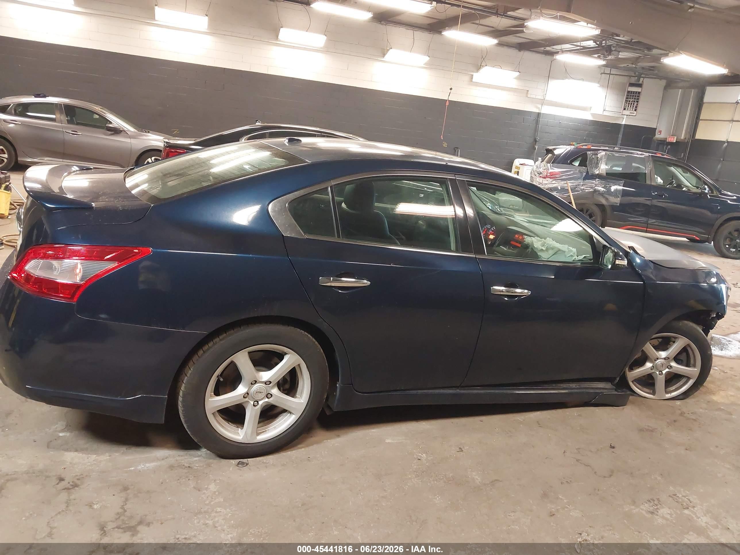 2010 Nissan Maxima 3.5 Sv Blue vin: 1N4AA5AP2AC857405
