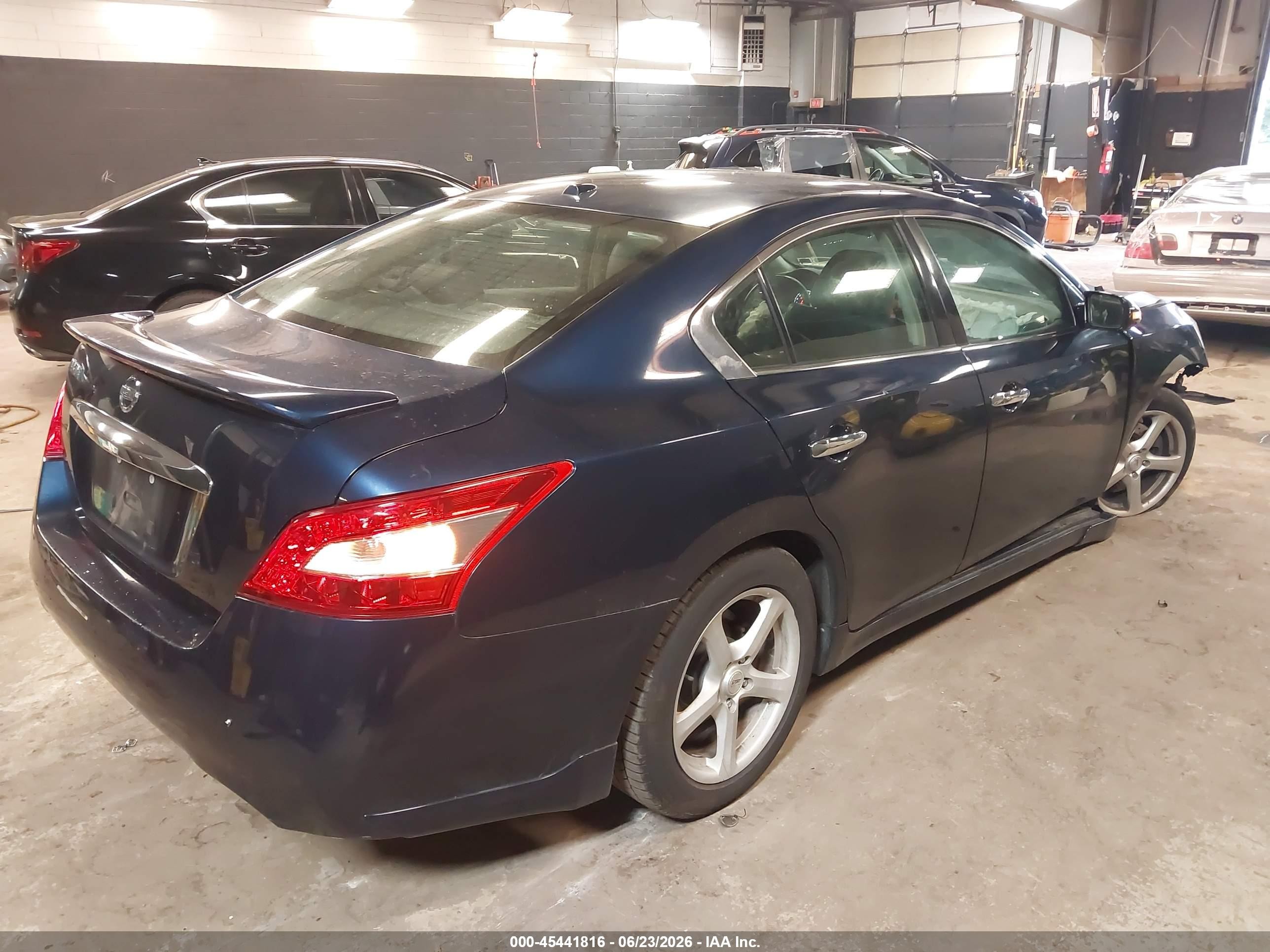 2010 Nissan Maxima 3.5 Sv Blue vin: 1N4AA5AP2AC857405