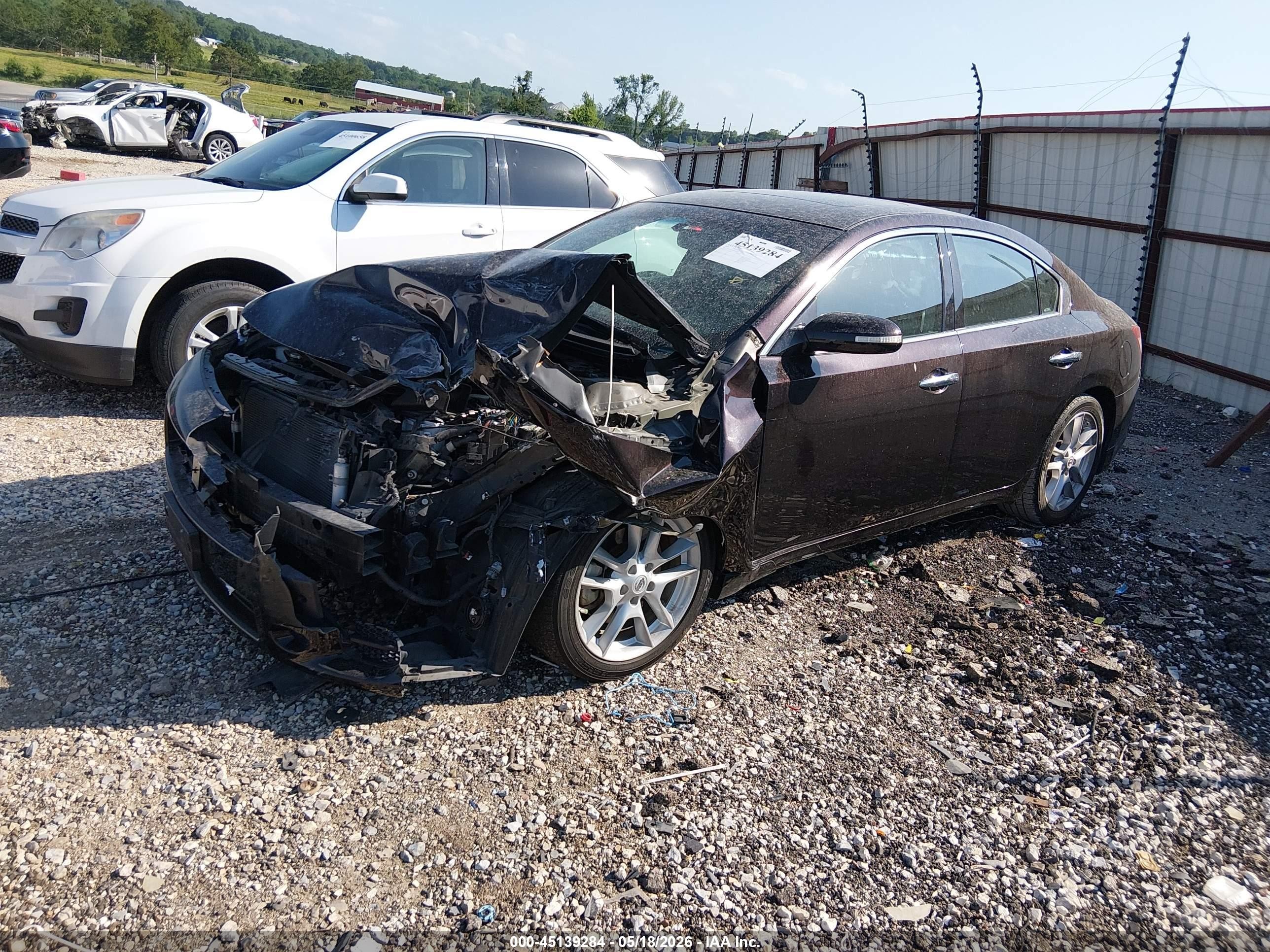 2010 Nissan Maxima 3.5 Sv Purple vin: 1N4AA5AP2AC859316