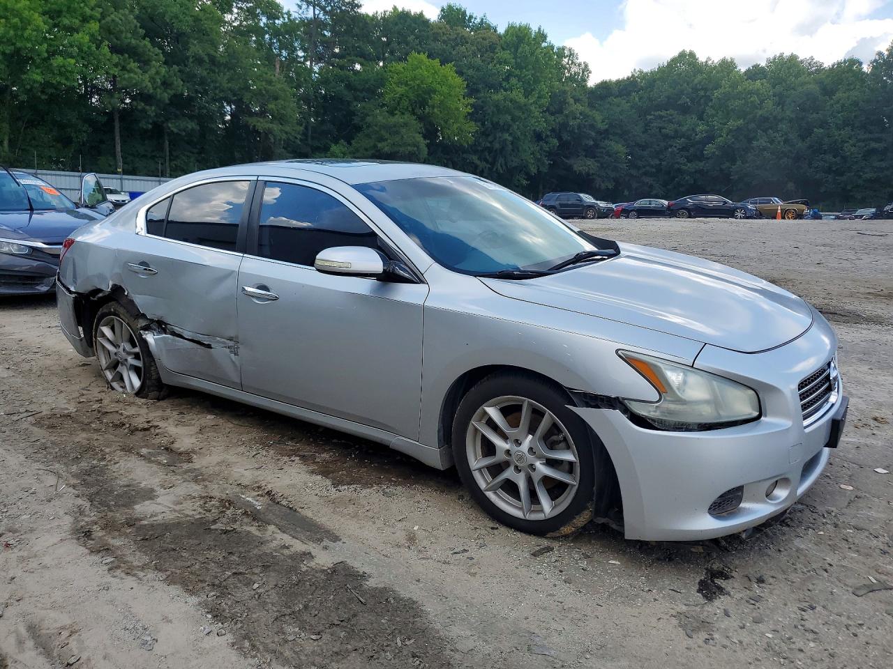 2010 Nissan Maxima S/sv Silver vin: 1N4AA5AP2AC861177