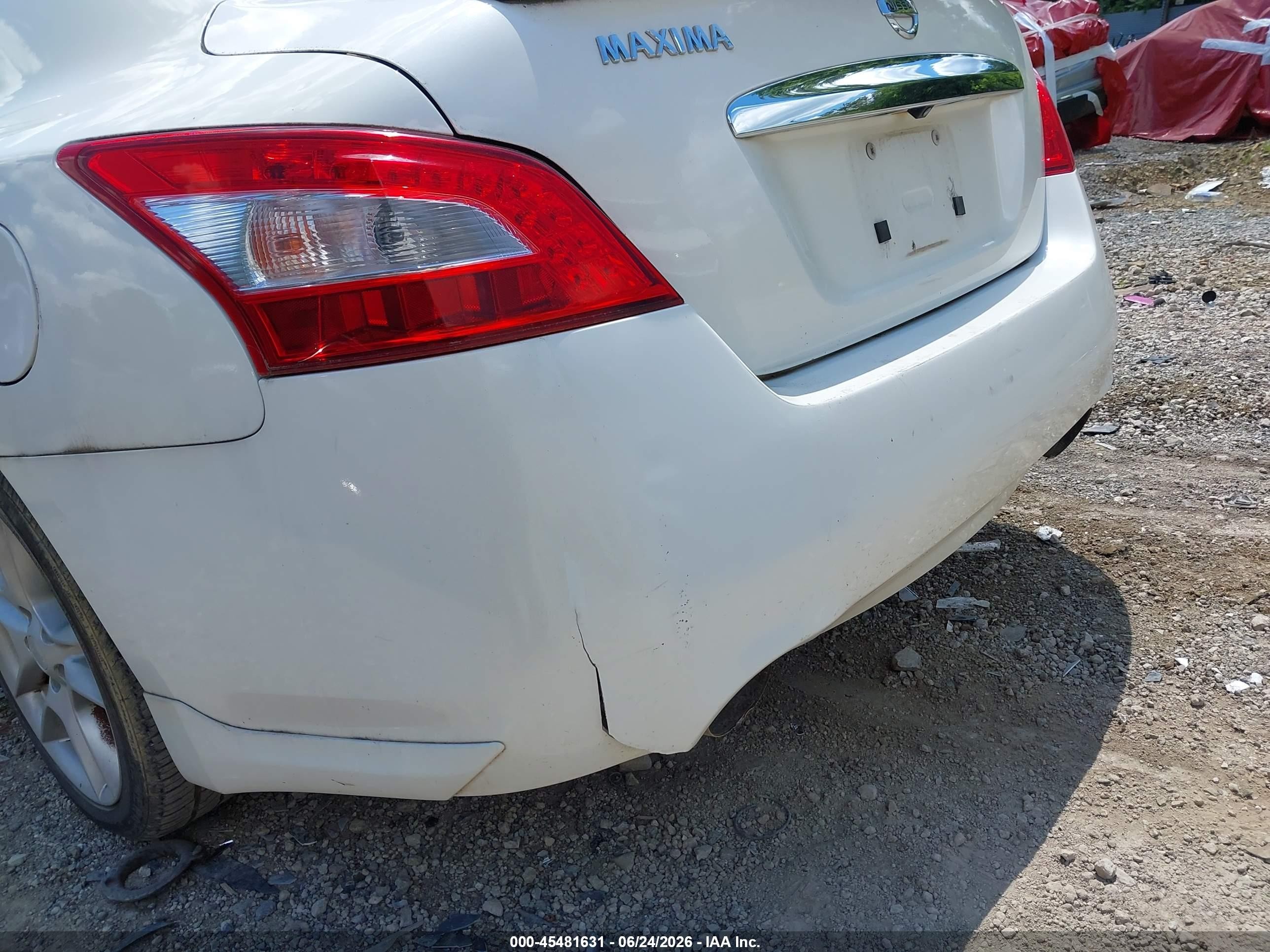 2010 Nissan Maxima 3.5 Sv White vin: 1N4AA5AP2AC874687
