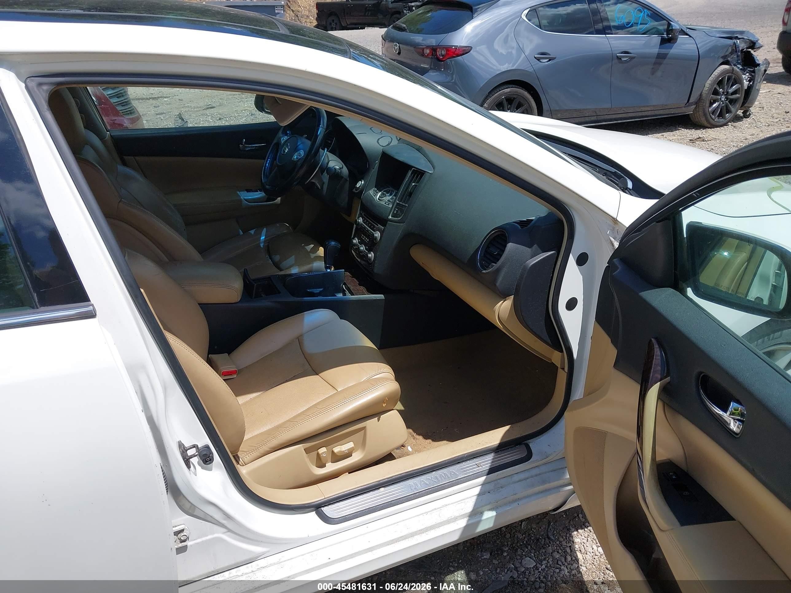 2010 Nissan Maxima 3.5 Sv White vin: 1N4AA5AP2AC874687