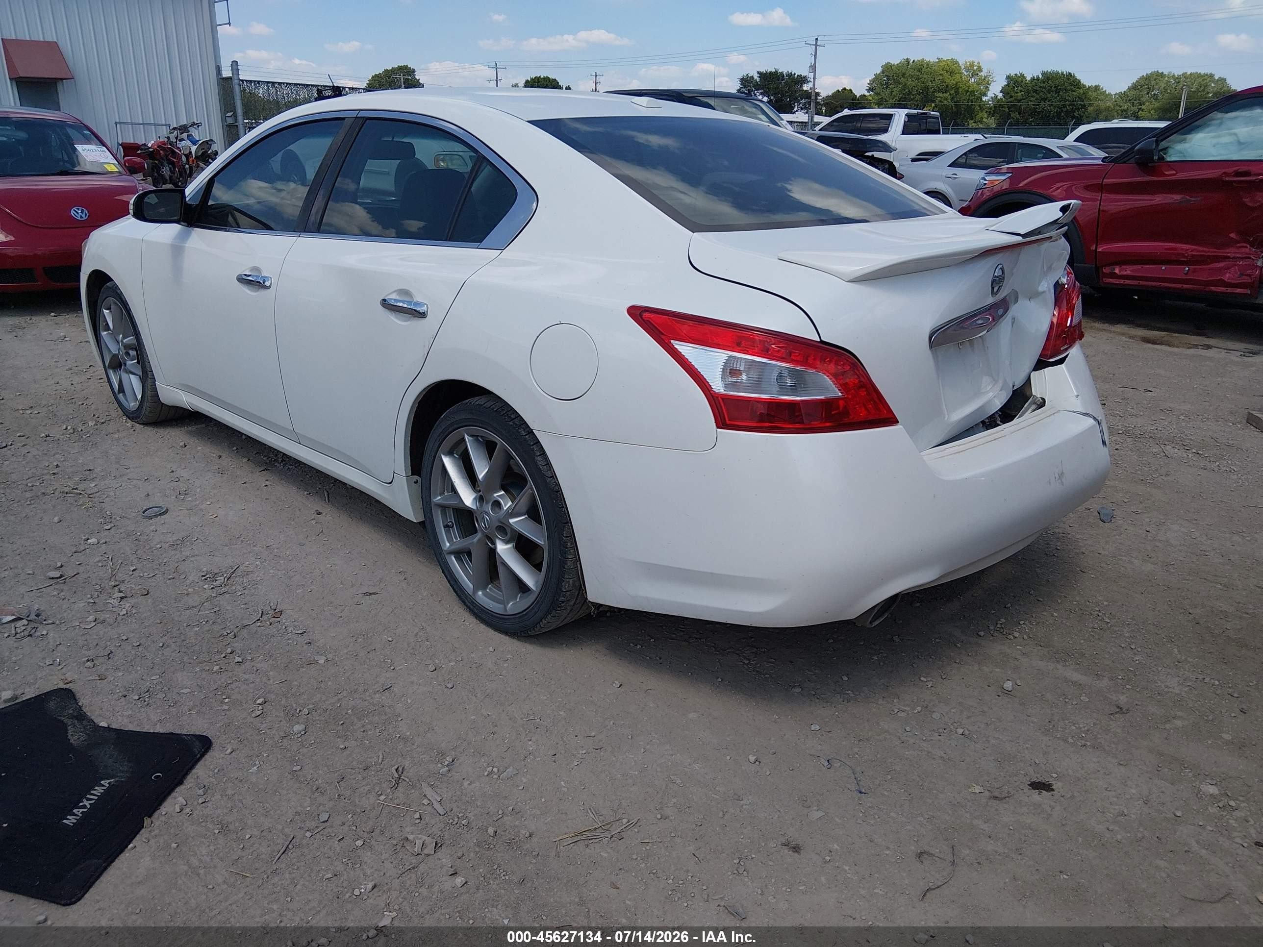 2011 Nissan Maxima 3.5 Sv Белый vin: 1N4AA5AP2BC808366
