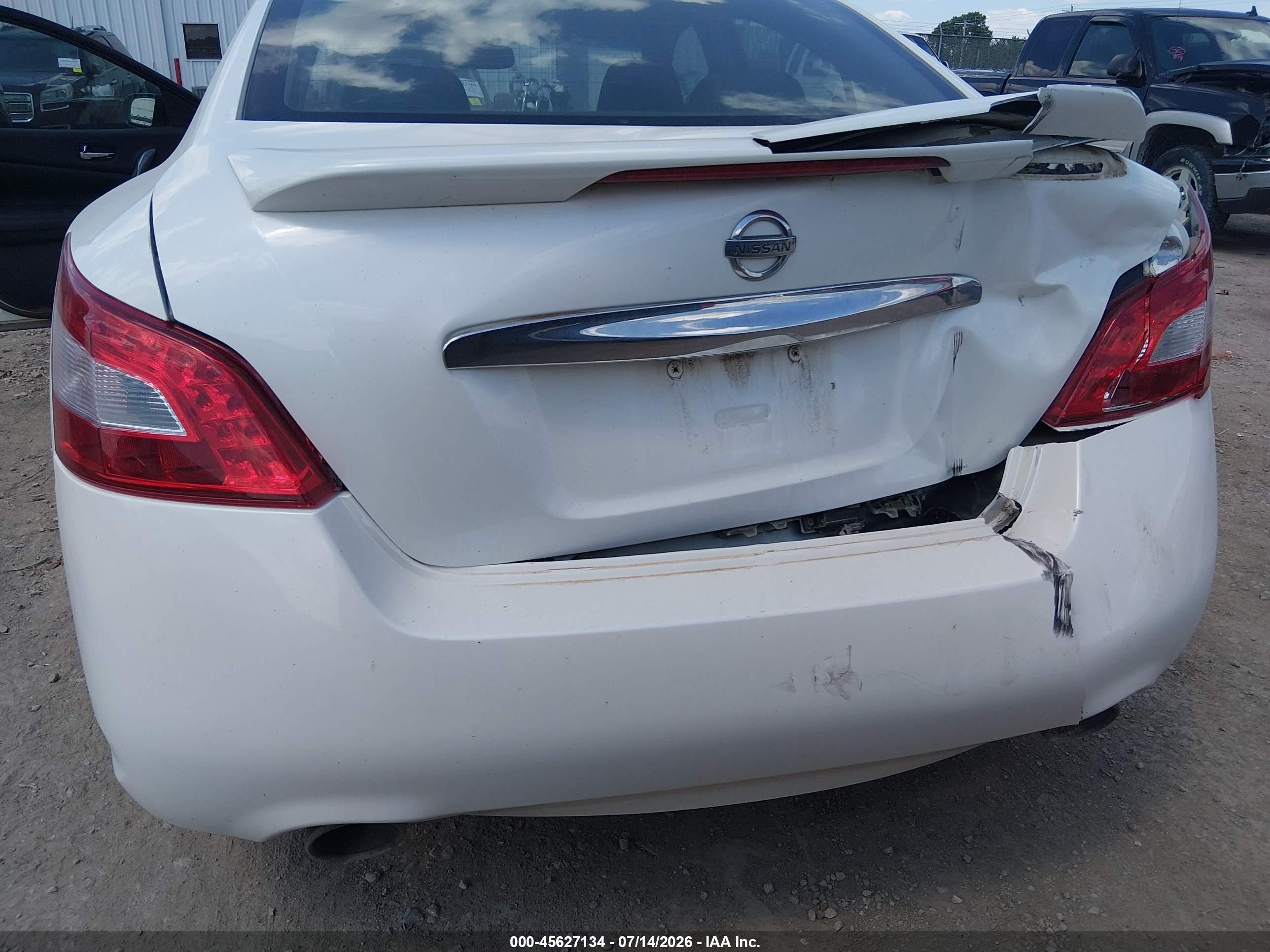 2011 Nissan Maxima 3.5 Sv Белый vin: 1N4AA5AP2BC808366