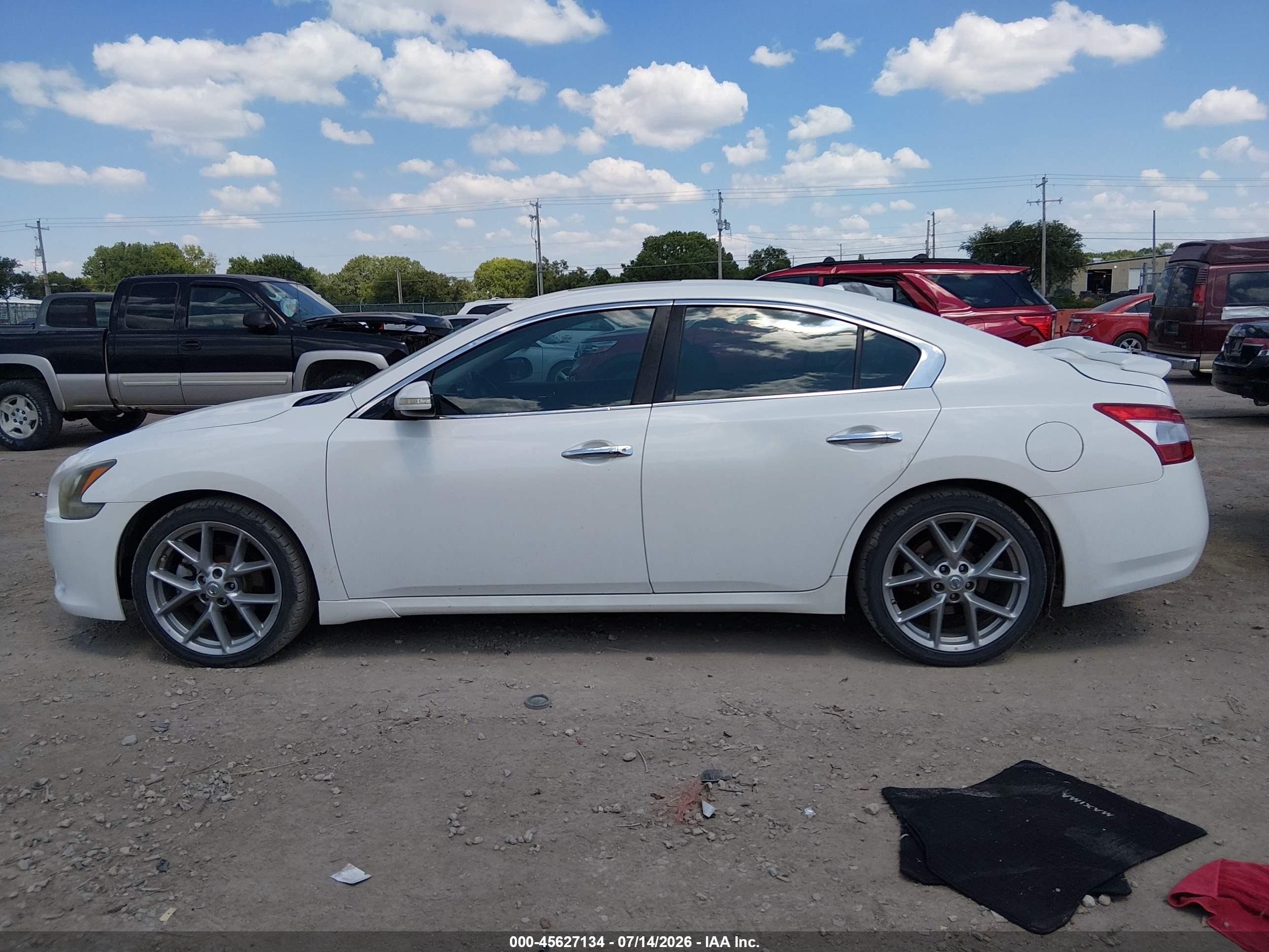 2011 Nissan Maxima 3.5 Sv Белый vin: 1N4AA5AP2BC808366