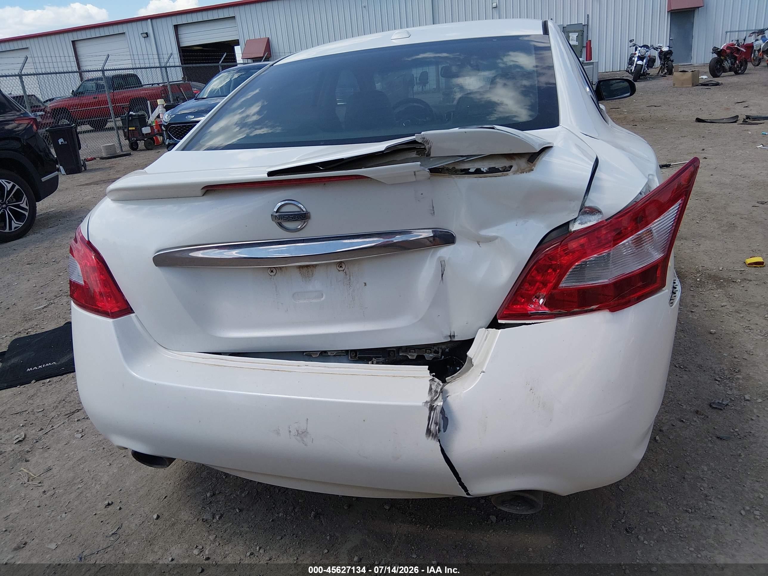 2011 Nissan Maxima 3.5 Sv Белый vin: 1N4AA5AP2BC808366