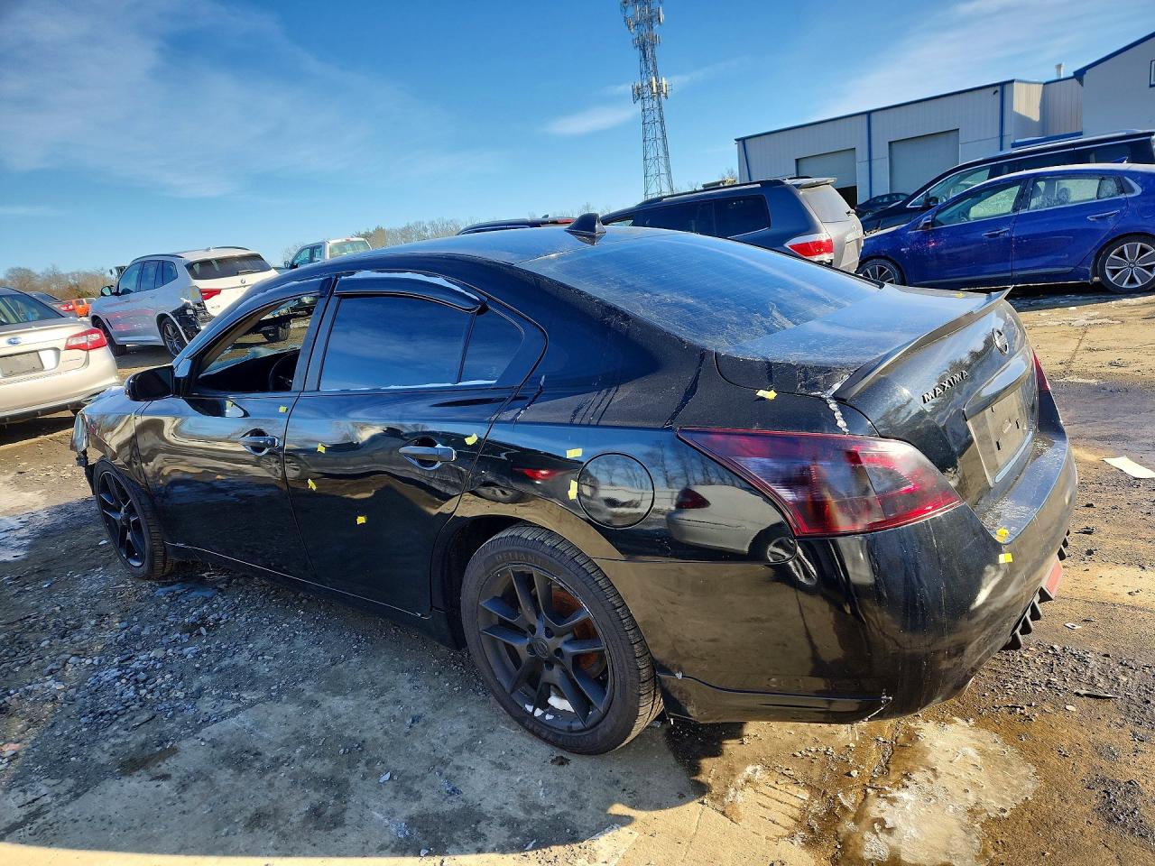 2011 Nissan Maxima S Черный vin: 1N4AA5AP2BC810313