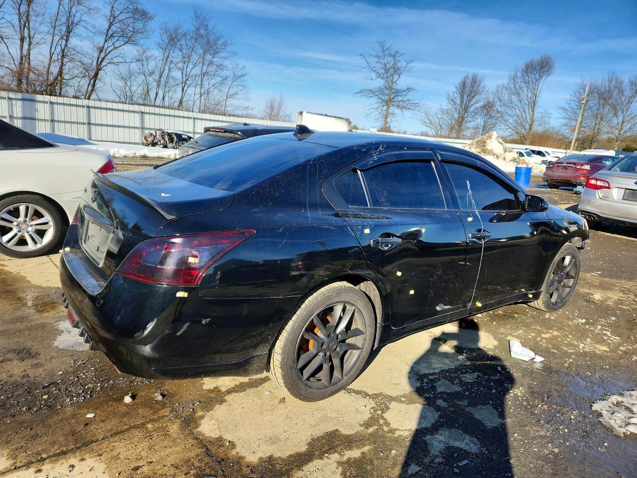 2011 Nissan Maxima S Черный vin: 1N4AA5AP2BC810313