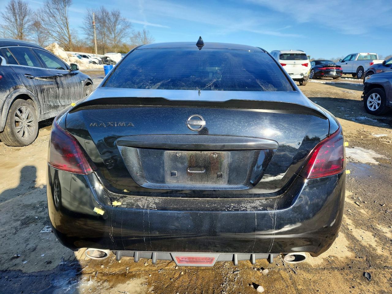 2011 Nissan Maxima S Черный vin: 1N4AA5AP2BC810313