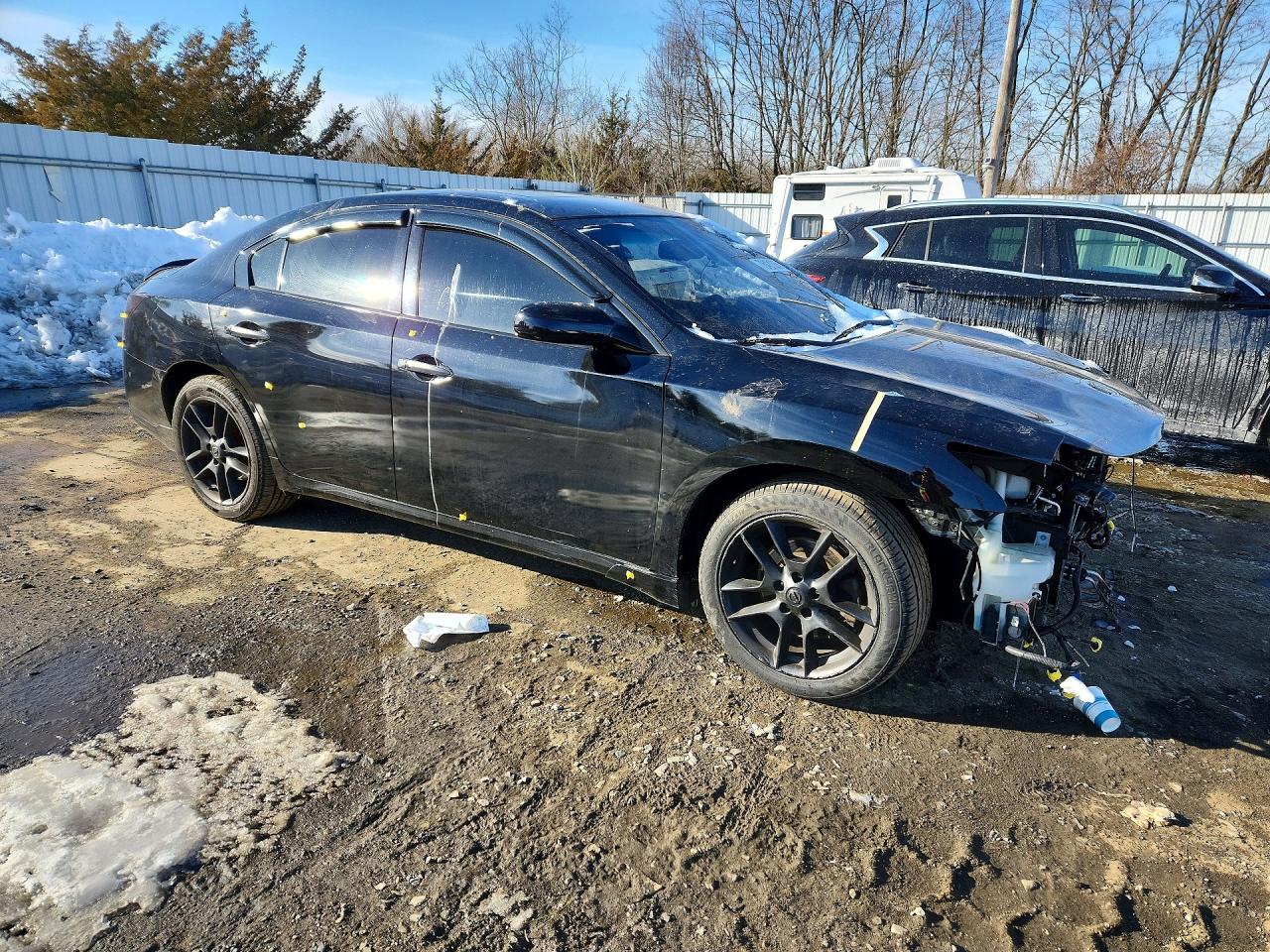 2011 Nissan Maxima S Черный vin: 1N4AA5AP2BC810313