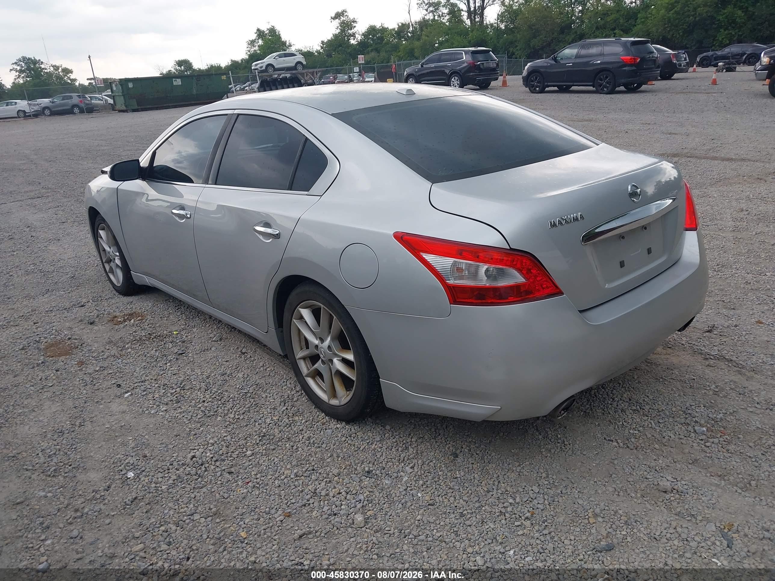 2011 Nissan Maxima 3.5 Sv Silver vin: 1N4AA5AP2BC817858