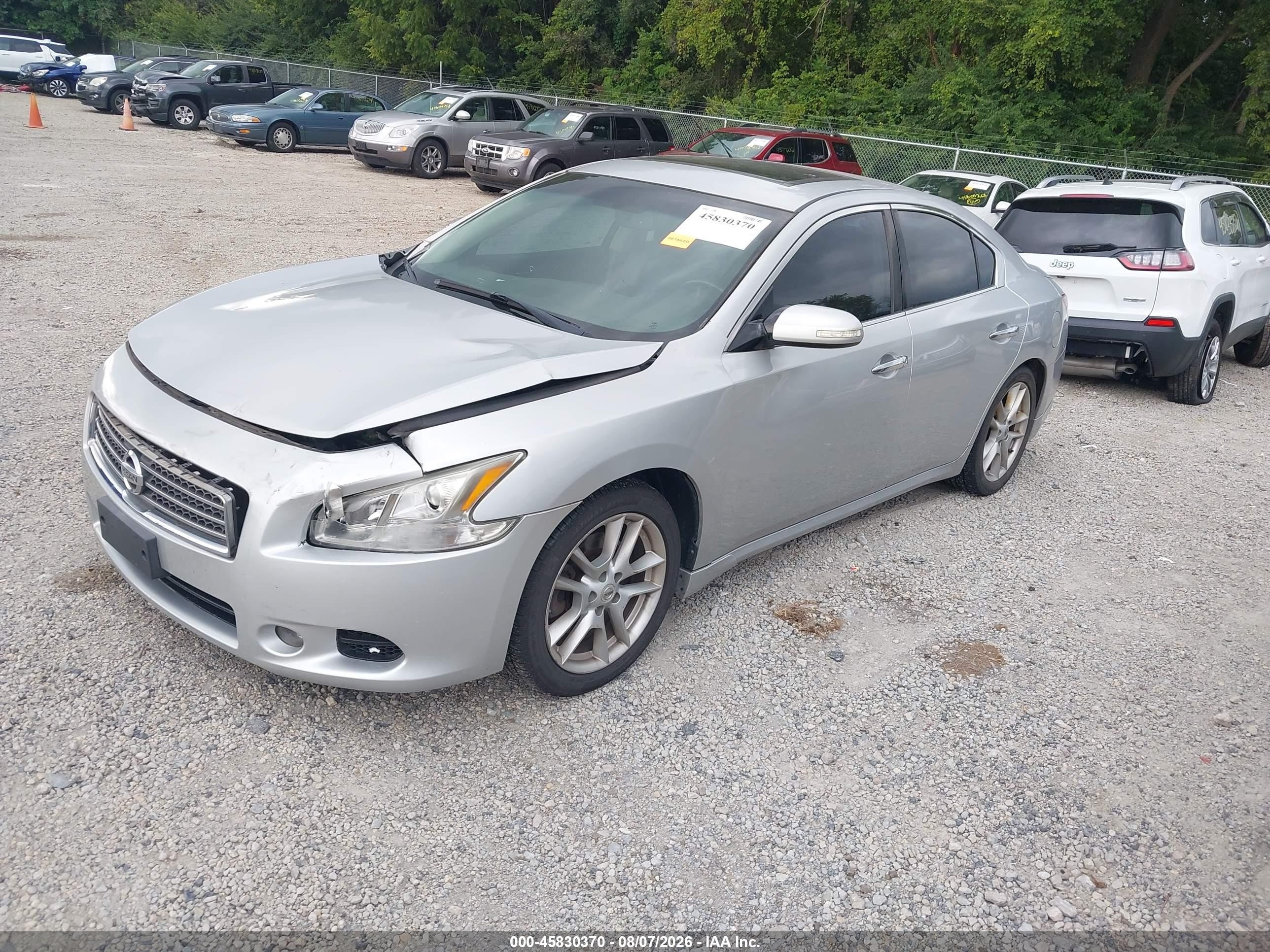 2011 Nissan Maxima 3.5 Sv Silver vin: 1N4AA5AP2BC817858