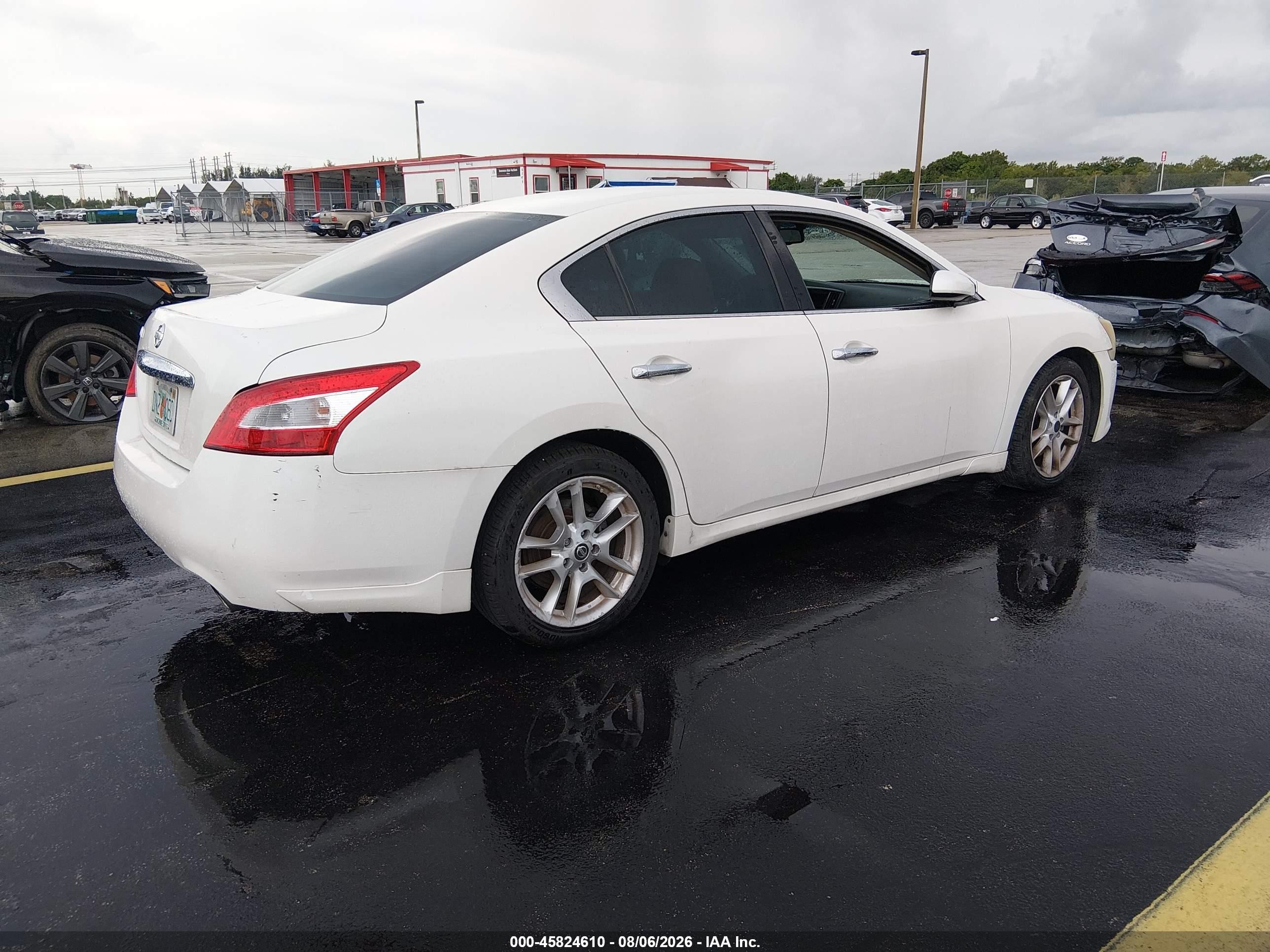 2011 Nissan Maxima 3.5 S White vin: 1N4AA5AP2BC821201