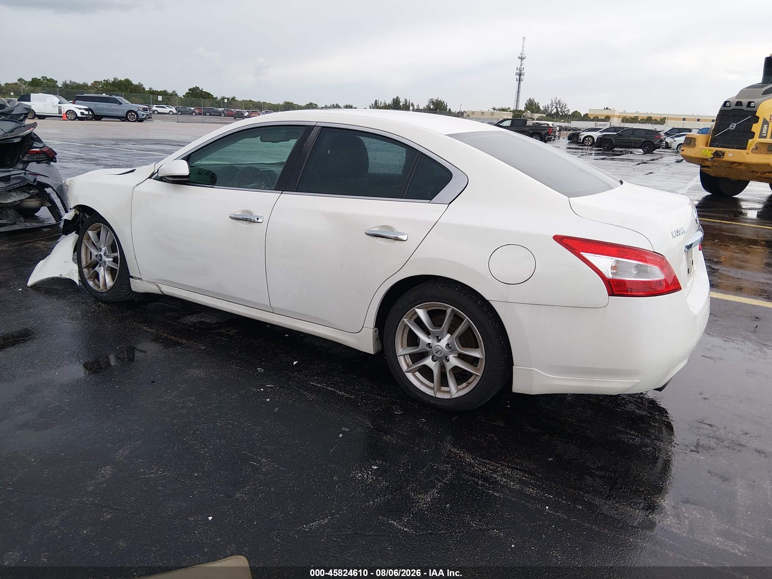 2011 Nissan Maxima 3.5 S White vin: 1N4AA5AP2BC821201