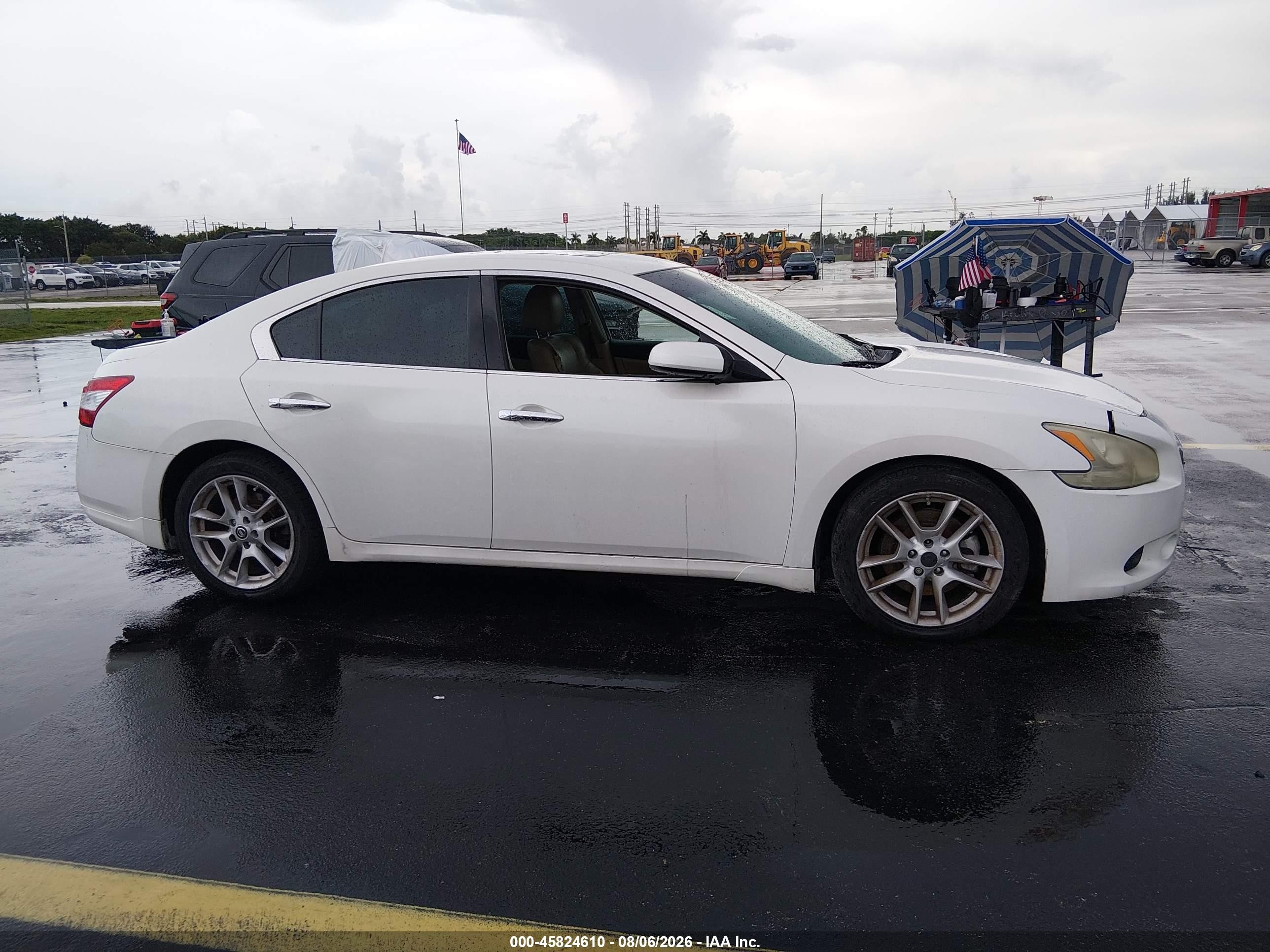 2011 Nissan Maxima 3.5 S White vin: 1N4AA5AP2BC821201