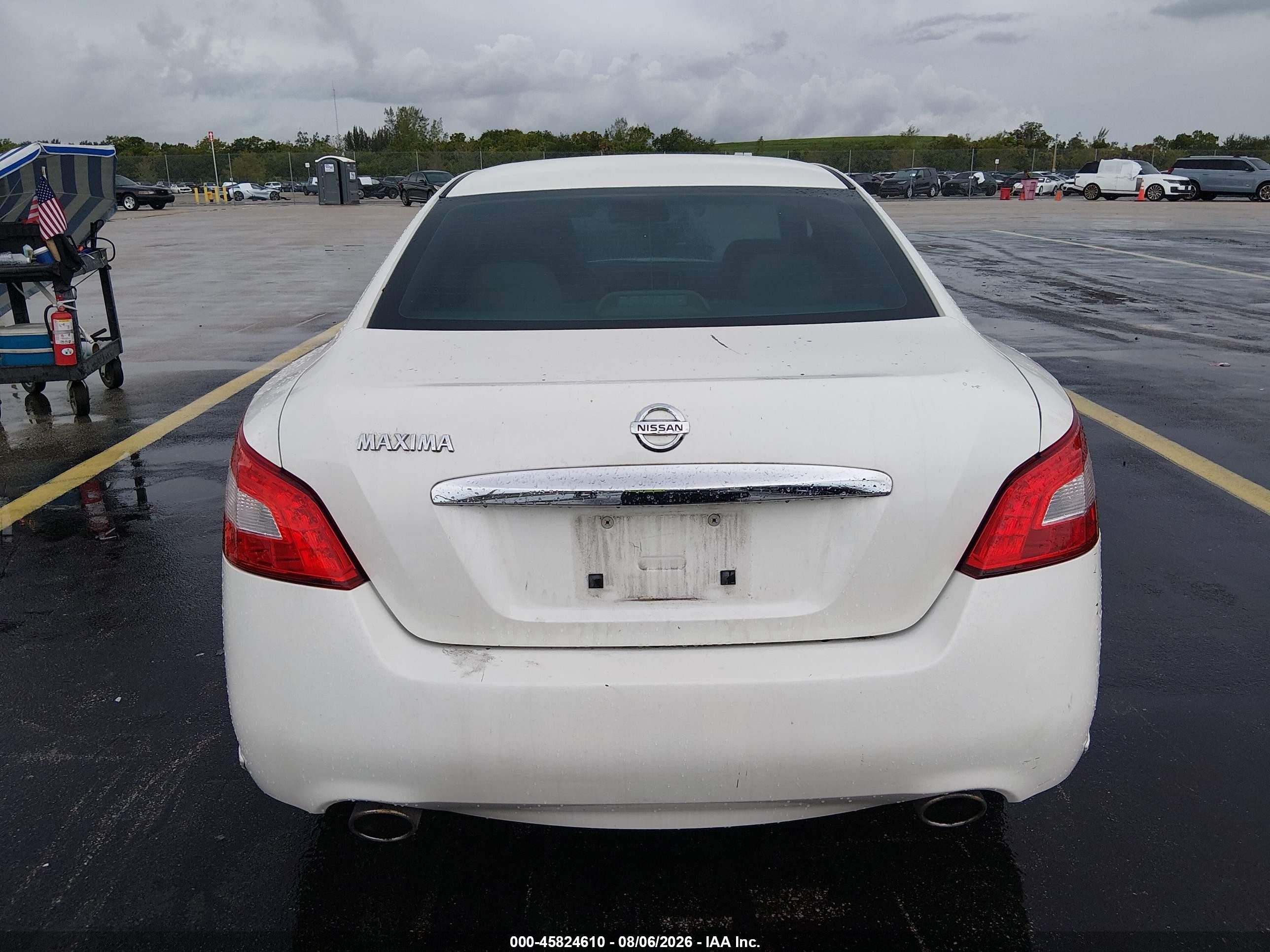 2011 Nissan Maxima 3.5 S White vin: 1N4AA5AP2BC821201