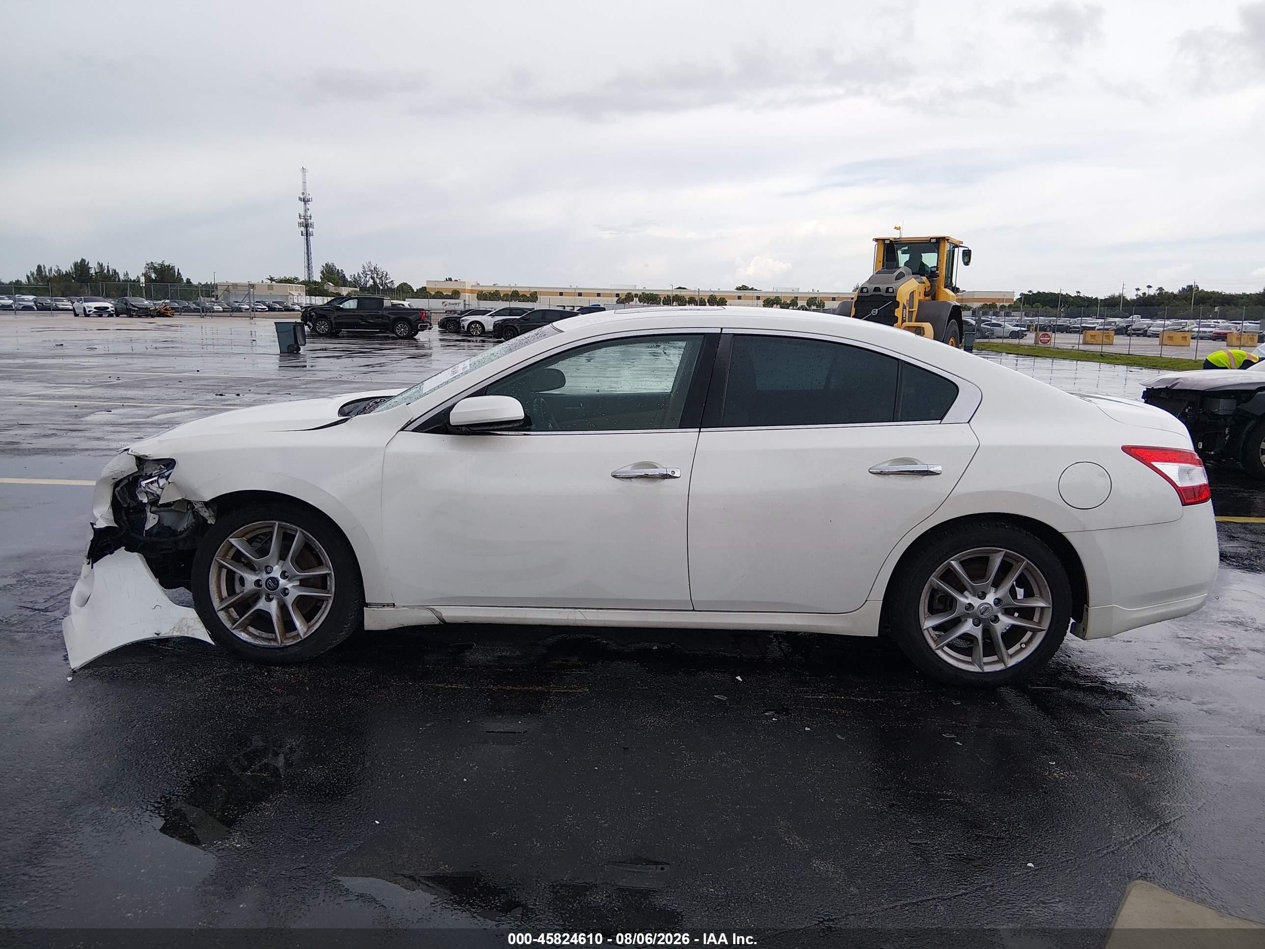 2011 Nissan Maxima 3.5 S White vin: 1N4AA5AP2BC821201