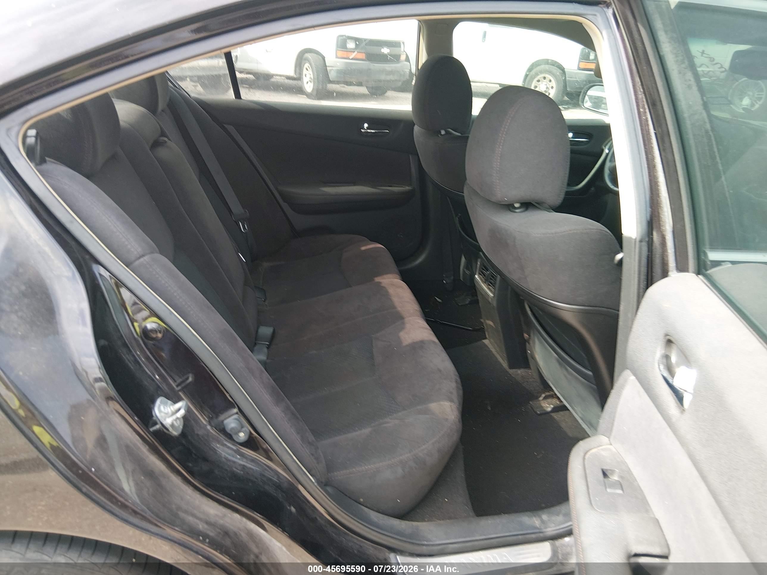 2011 Nissan Maxima 3.5 S Black vin: 1N4AA5AP2BC822302