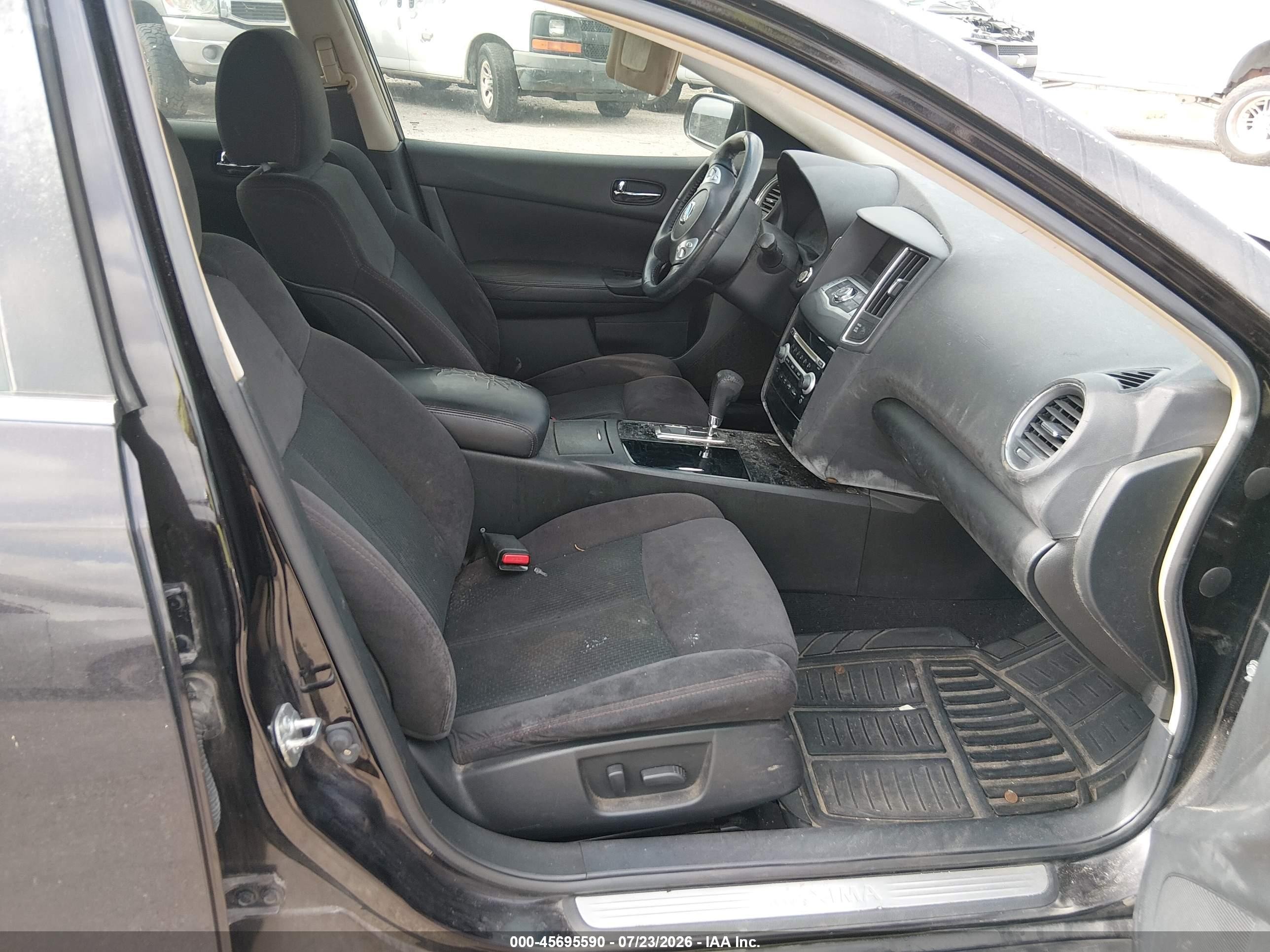 2011 Nissan Maxima 3.5 S Black vin: 1N4AA5AP2BC822302