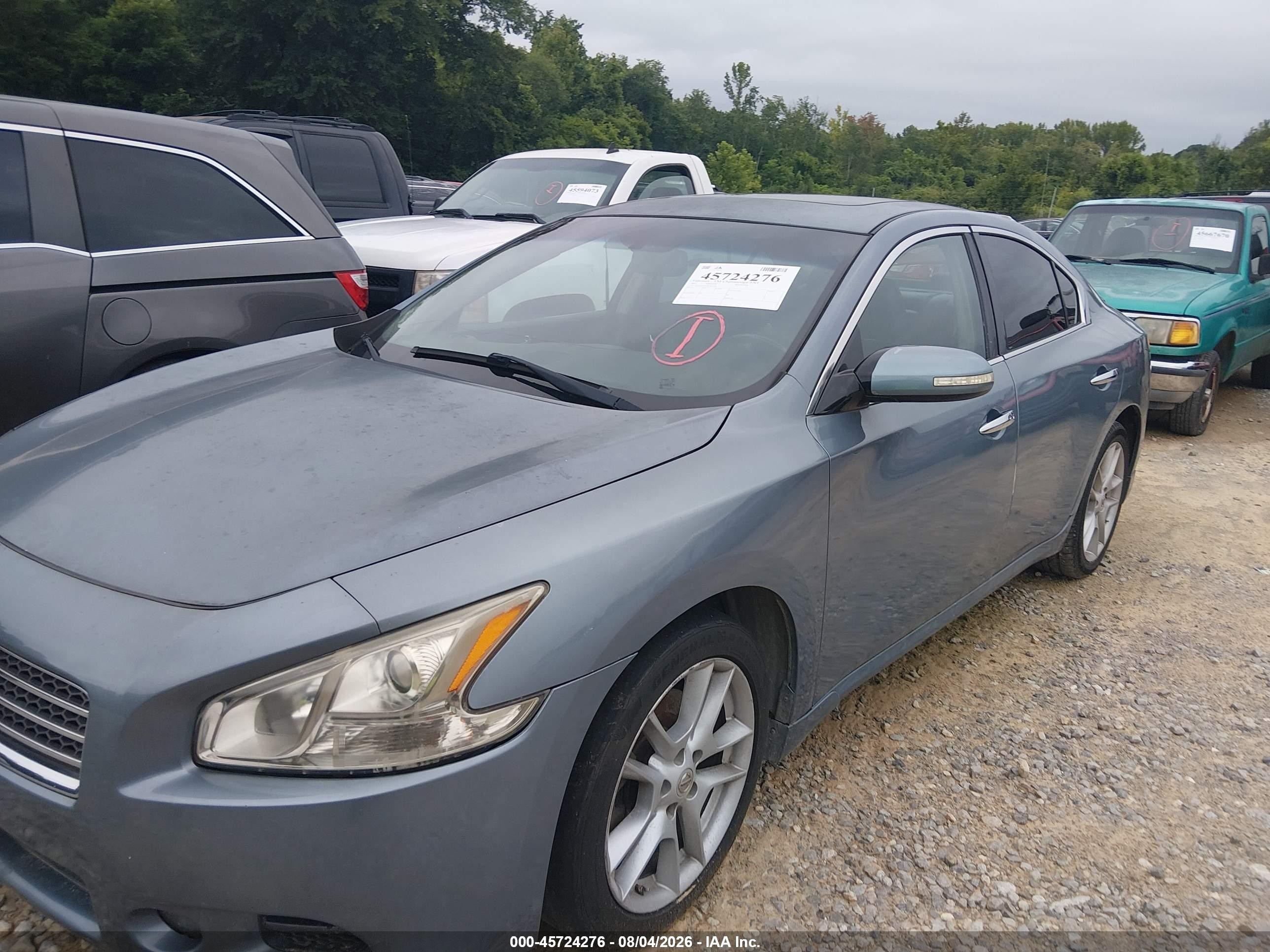 2011 Nissan Maxima 3.5 Sv Light Blue vin: 1N4AA5AP2BC825751
