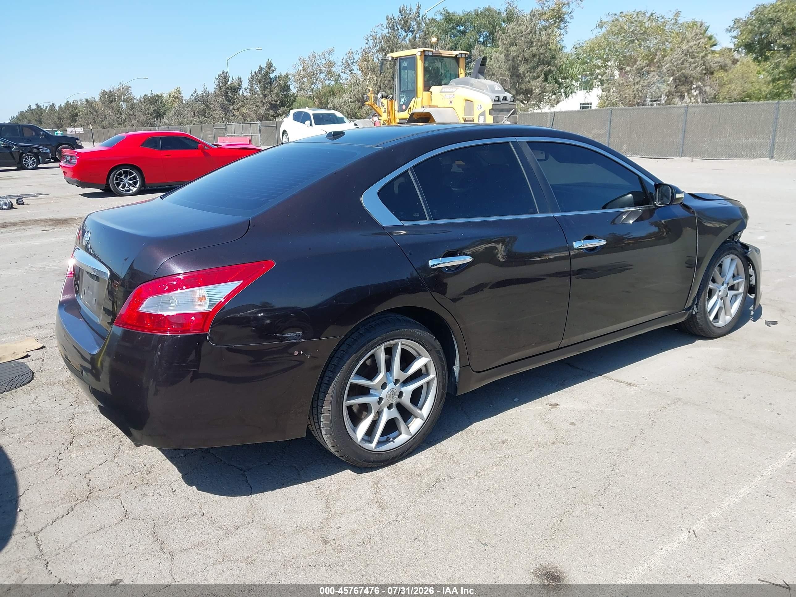 2011 Nissan Maxima 3.5 Sv Purple vin: 1N4AA5AP2BC828164