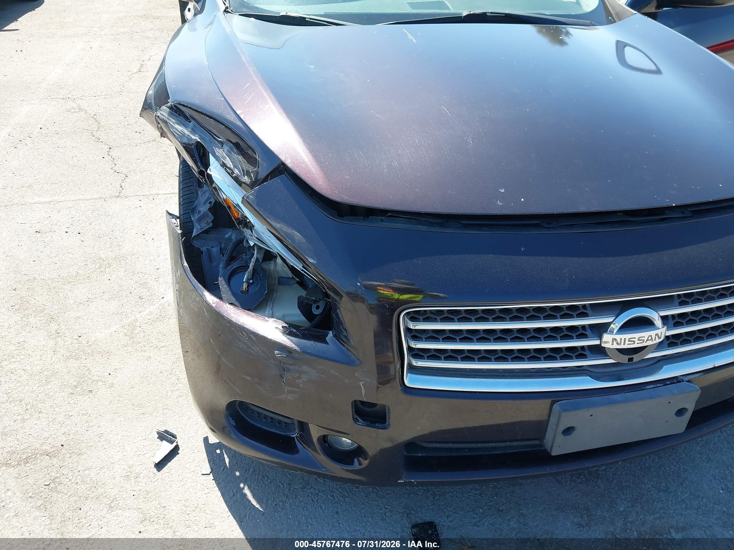 2011 Nissan Maxima 3.5 Sv Purple vin: 1N4AA5AP2BC828164