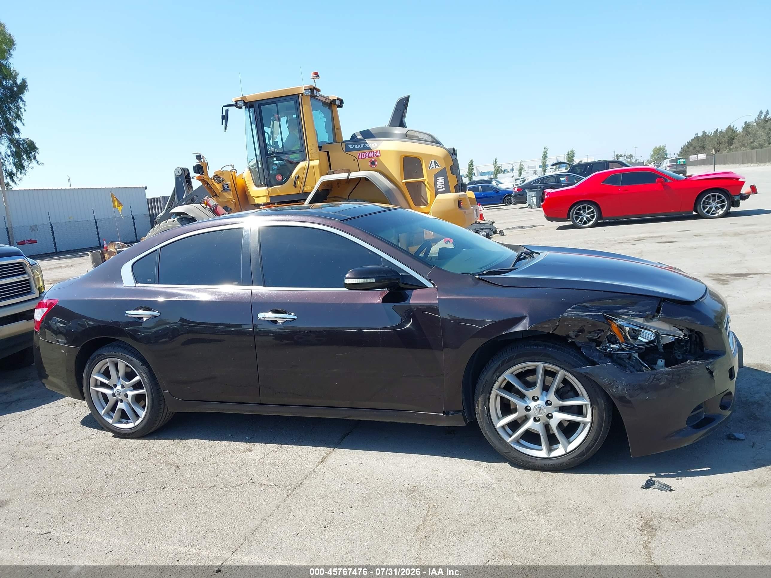 2011 Nissan Maxima 3.5 Sv Purple vin: 1N4AA5AP2BC828164
