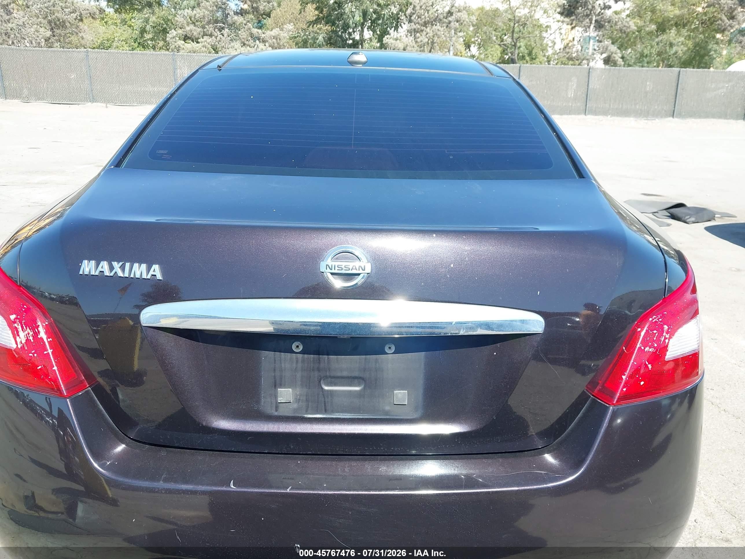 2011 Nissan Maxima 3.5 Sv Purple vin: 1N4AA5AP2BC828164