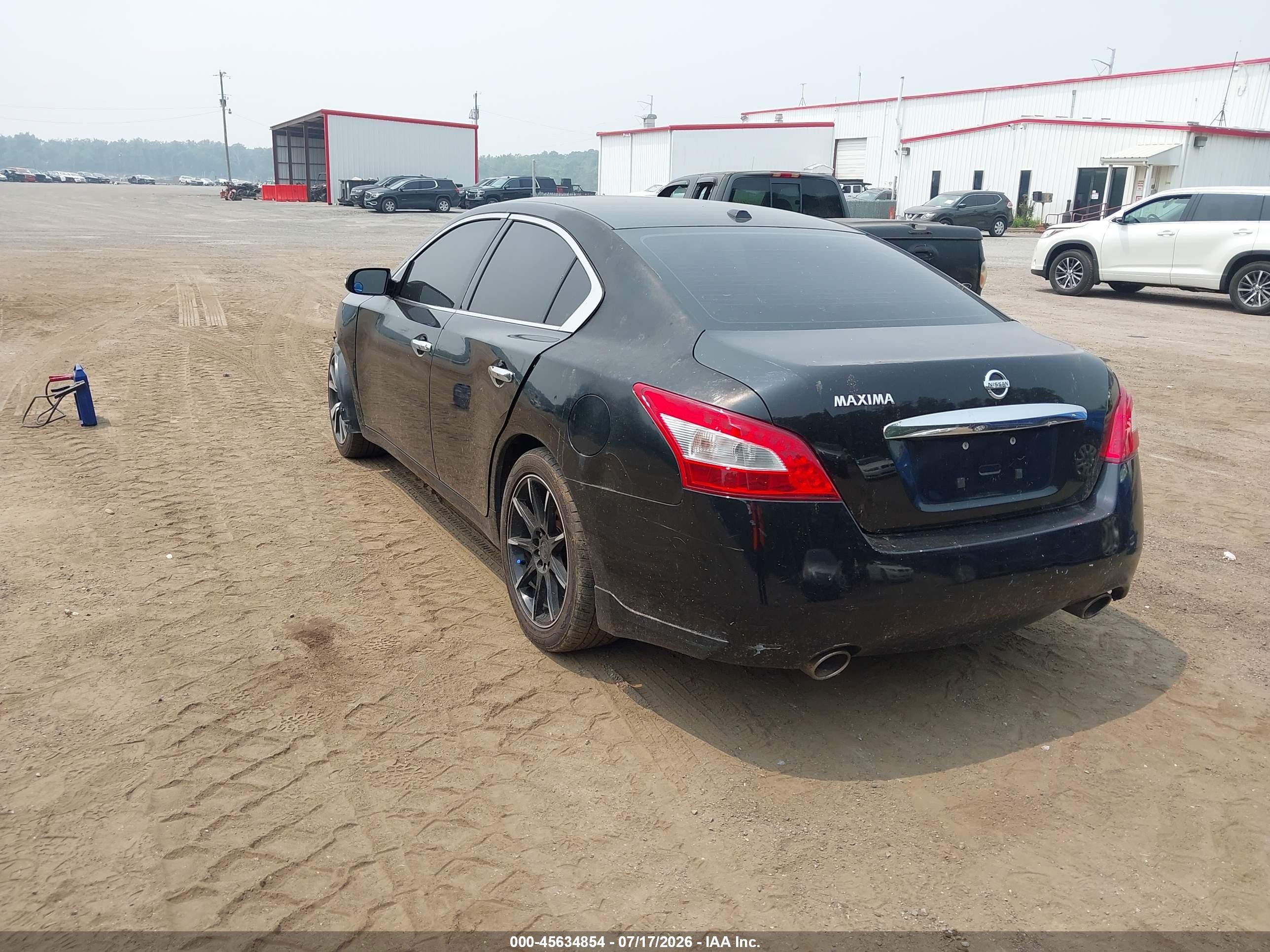 2011 Nissan Maxima 3.5 Sv Black vin: 1N4AA5AP2BC859673