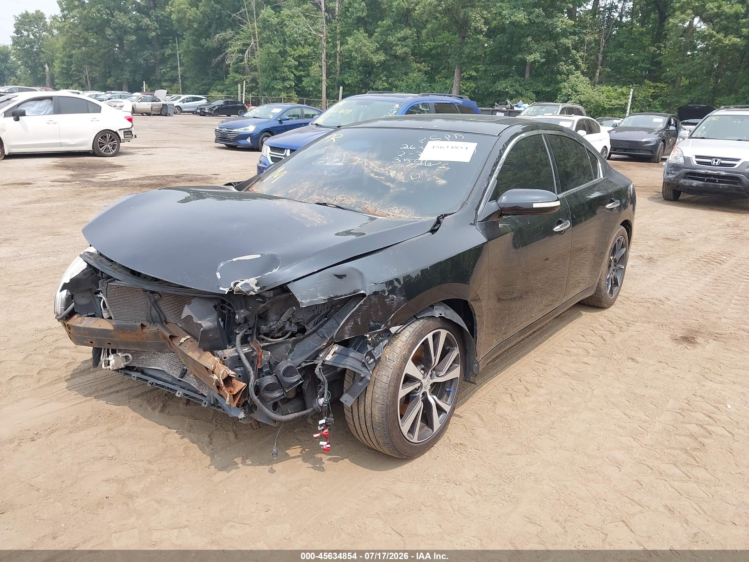 2011 Nissan Maxima 3.5 Sv Black vin: 1N4AA5AP2BC859673