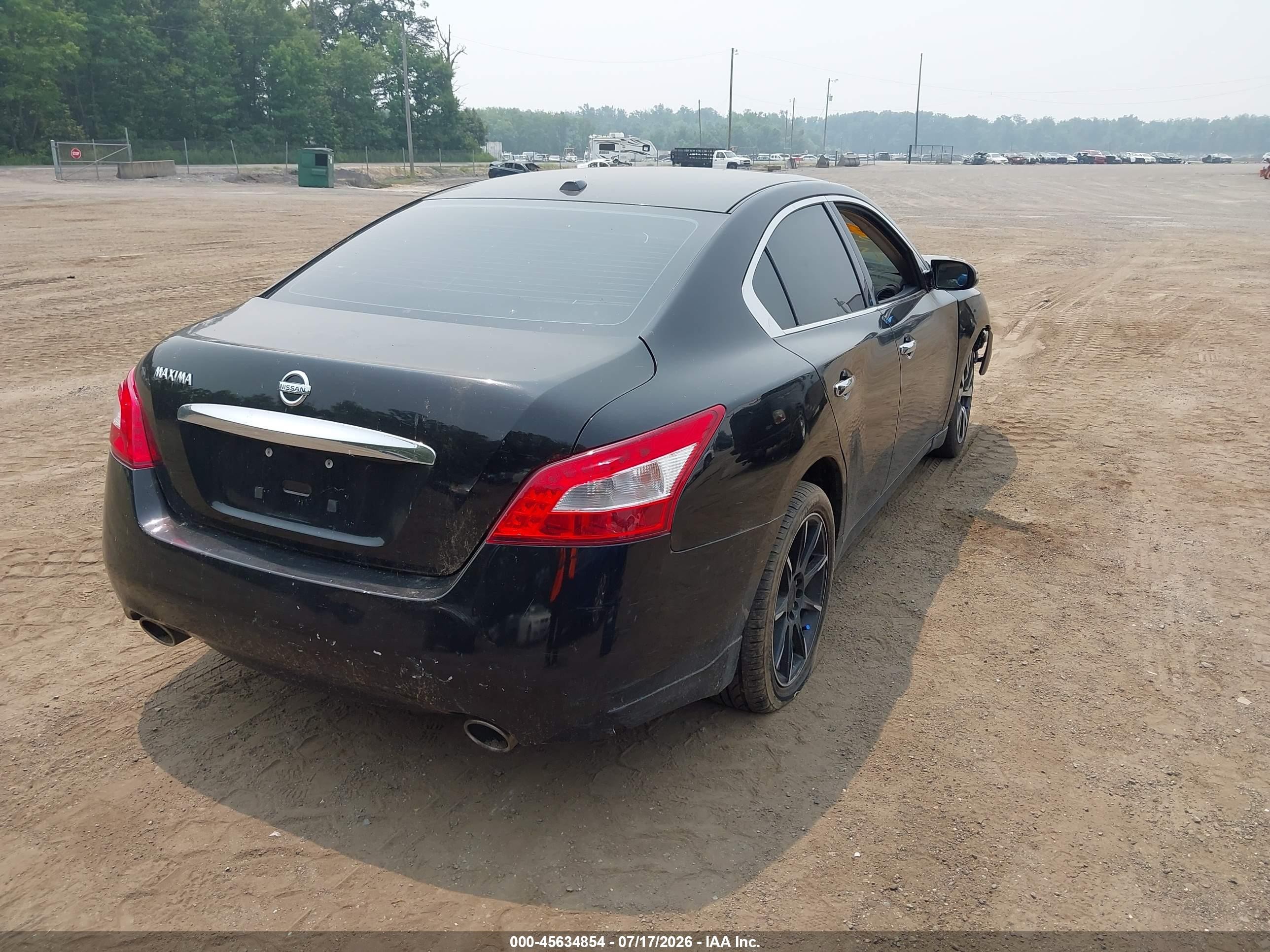 2011 Nissan Maxima 3.5 Sv Black vin: 1N4AA5AP2BC859673
