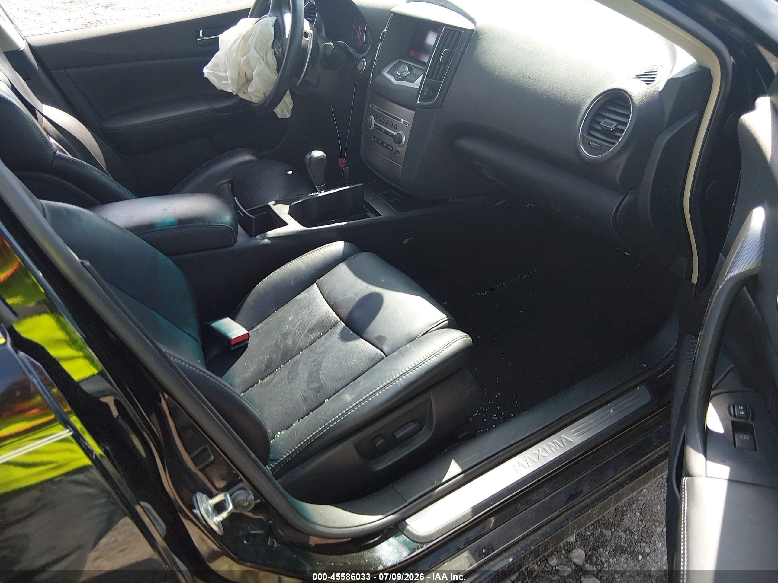 2011 Nissan Maxima 3.5 Sv Black vin: 1N4AA5AP2BC862475