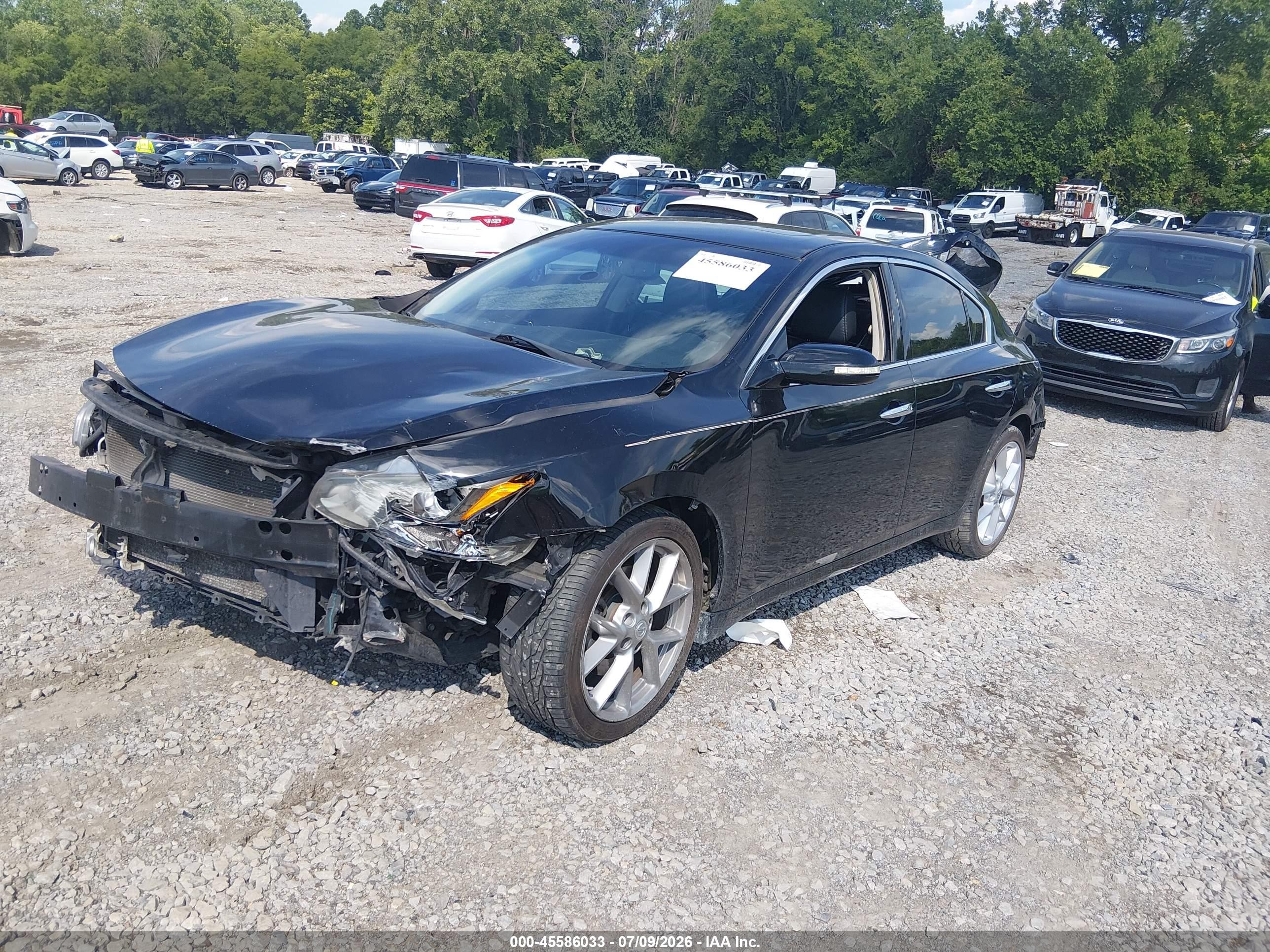2011 Nissan Maxima 3.5 Sv Black vin: 1N4AA5AP2BC862475