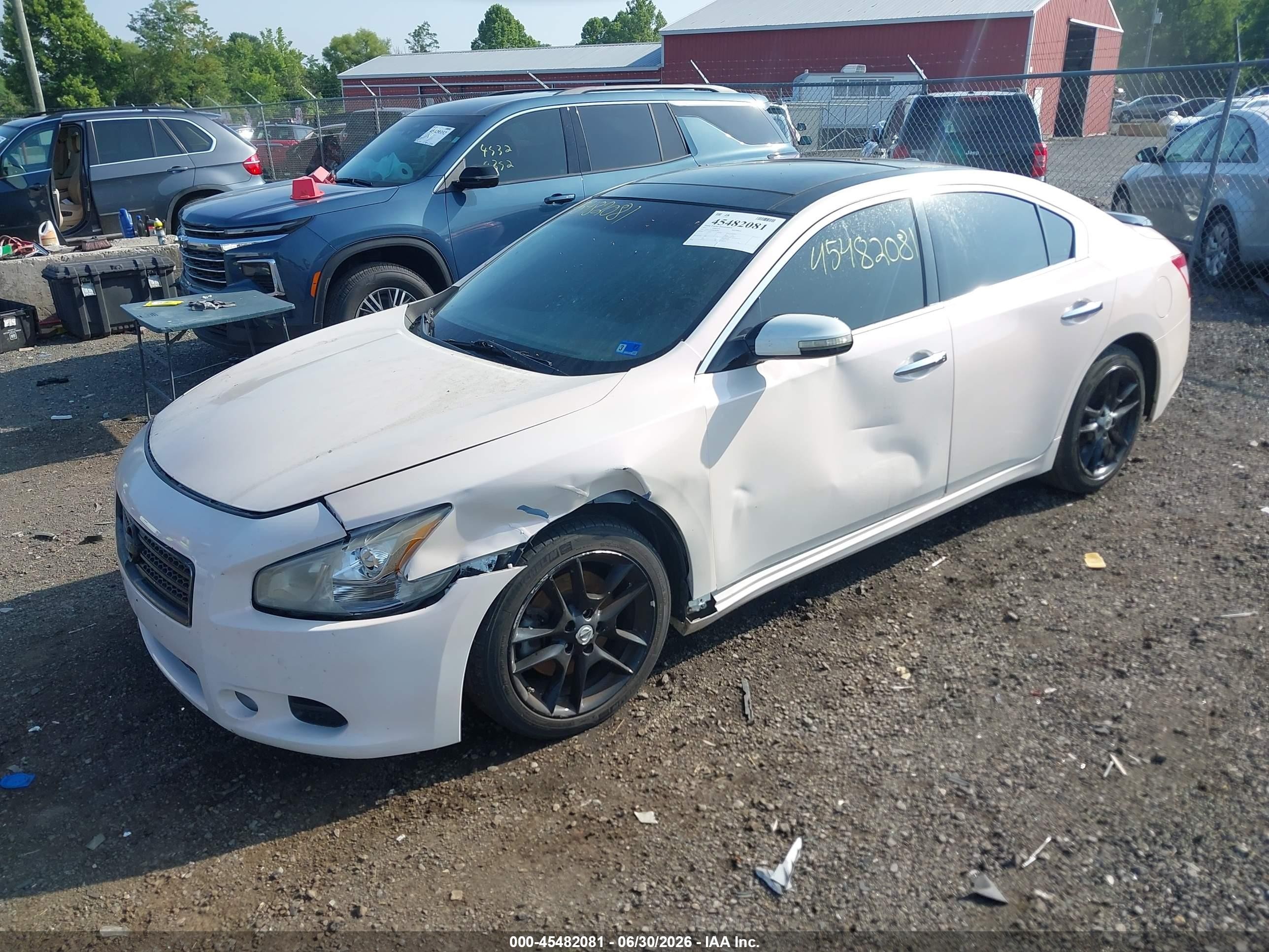 2011 Nissan Maxima 3.5 Sv Белый vin: 1N4AA5AP2BC862685