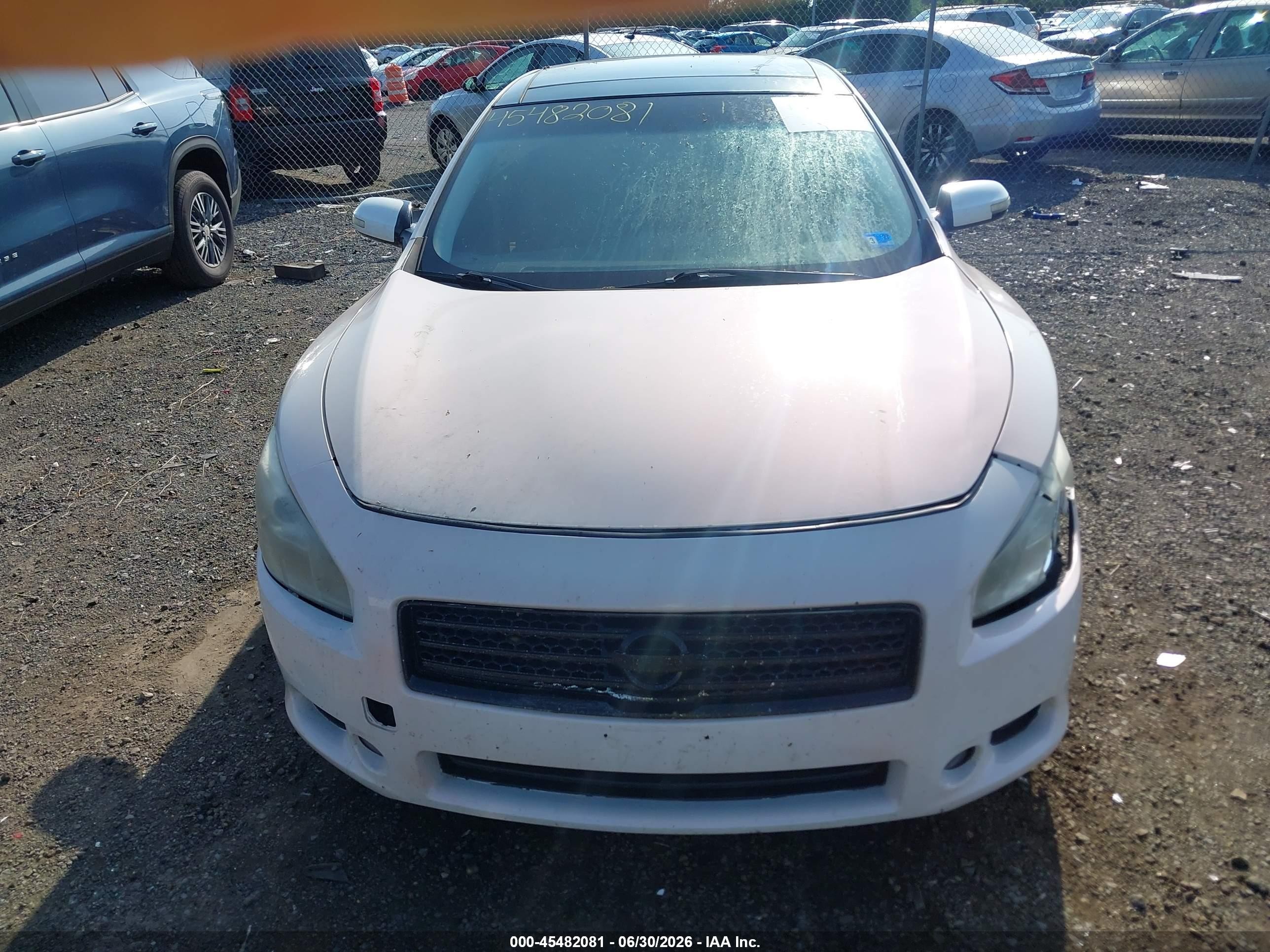2011 Nissan Maxima 3.5 Sv Белый vin: 1N4AA5AP2BC862685