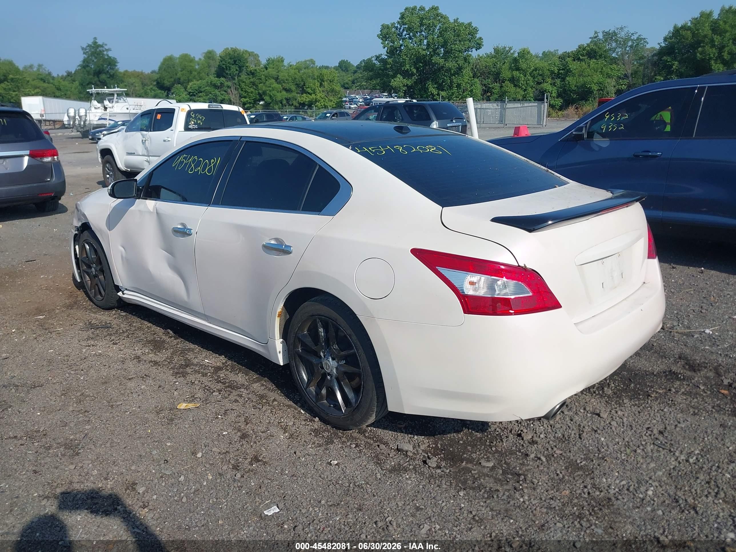 2011 Nissan Maxima 3.5 Sv Белый vin: 1N4AA5AP2BC862685
