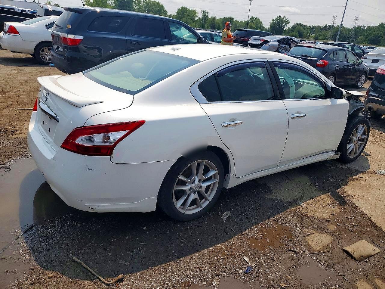 2011 Nissan Maxima 3.5 S White vin: 1N4AA5AP2BC868955