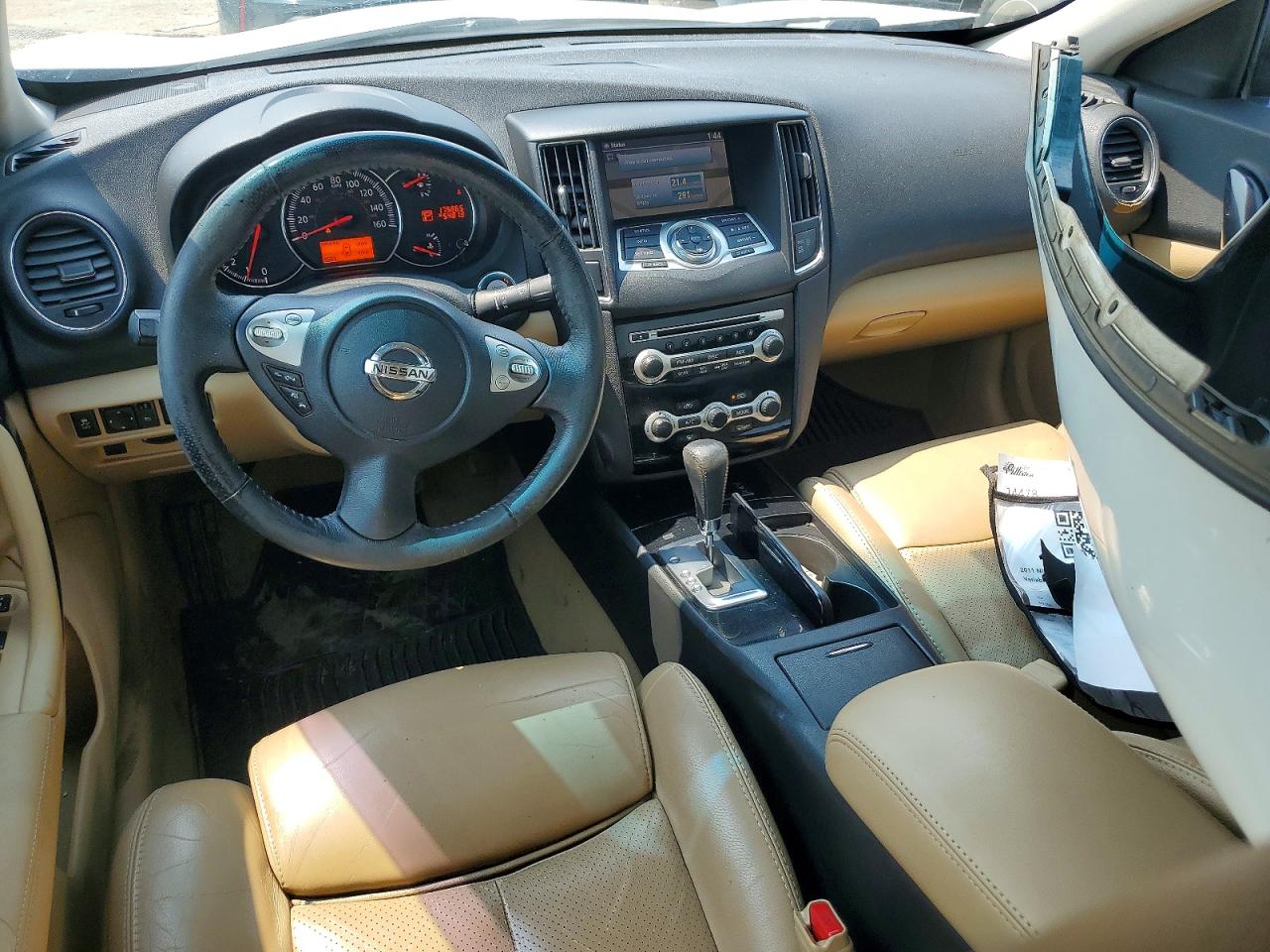 2011 Nissan Maxima 3.5 S White vin: 1N4AA5AP2BC868955