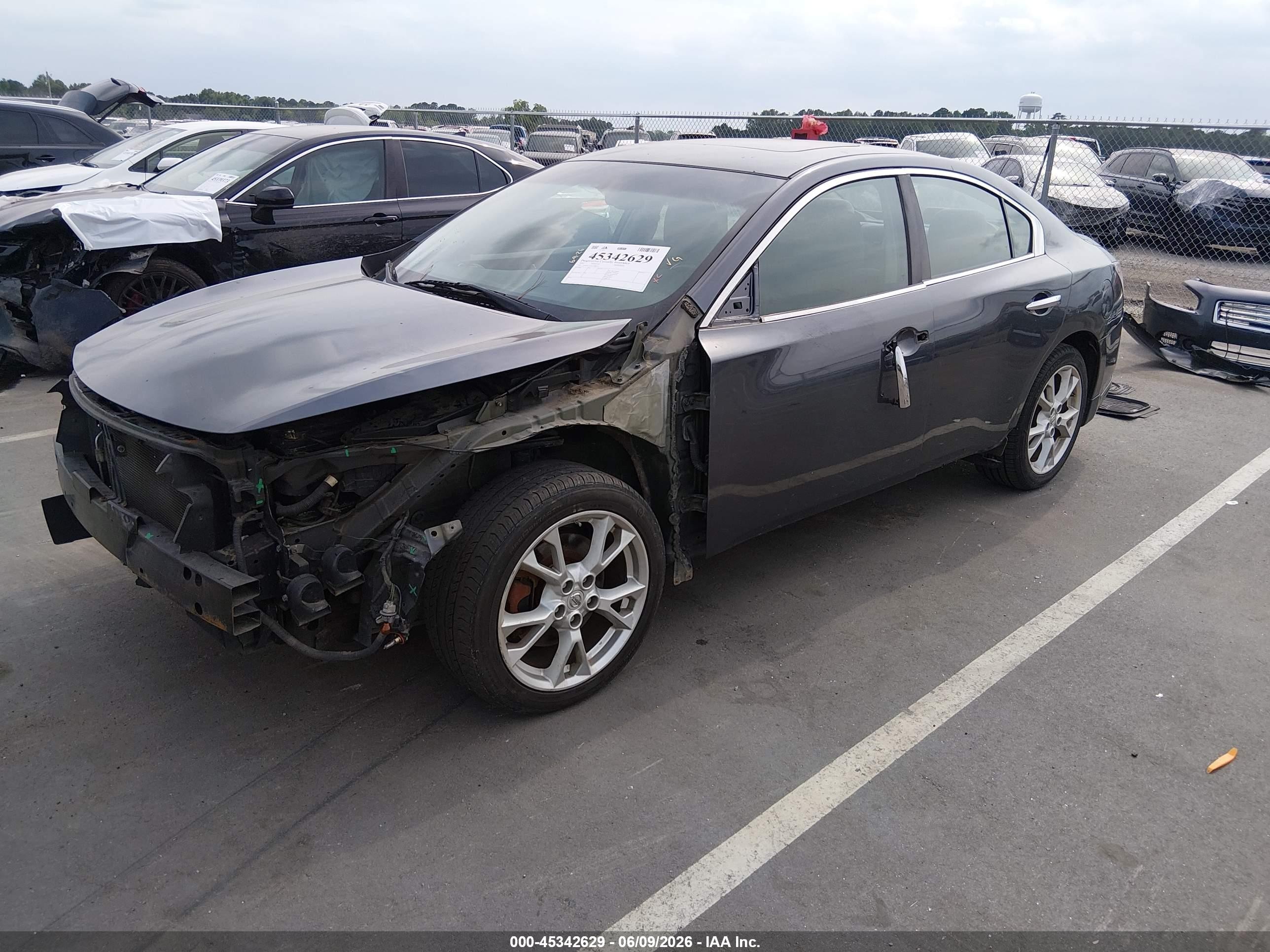 2012 Nissan Maxima 3.5 S Blue vin: 1N4AA5AP2CC804111