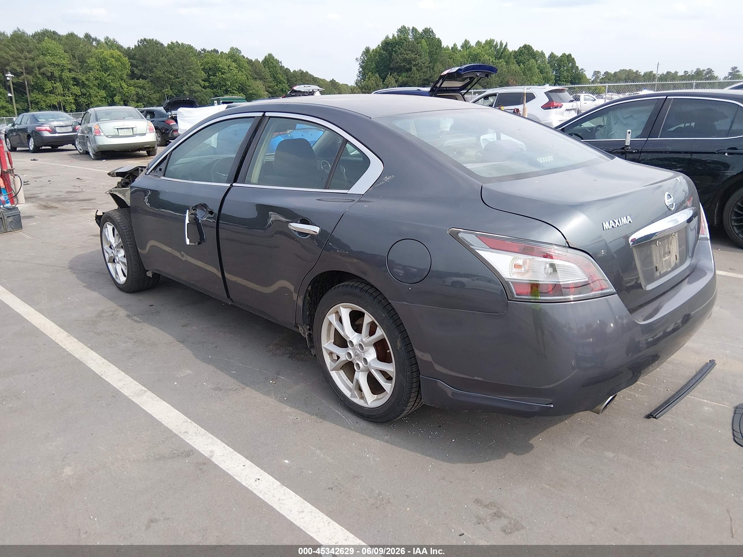 2012 Nissan Maxima 3.5 S Blue vin: 1N4AA5AP2CC804111