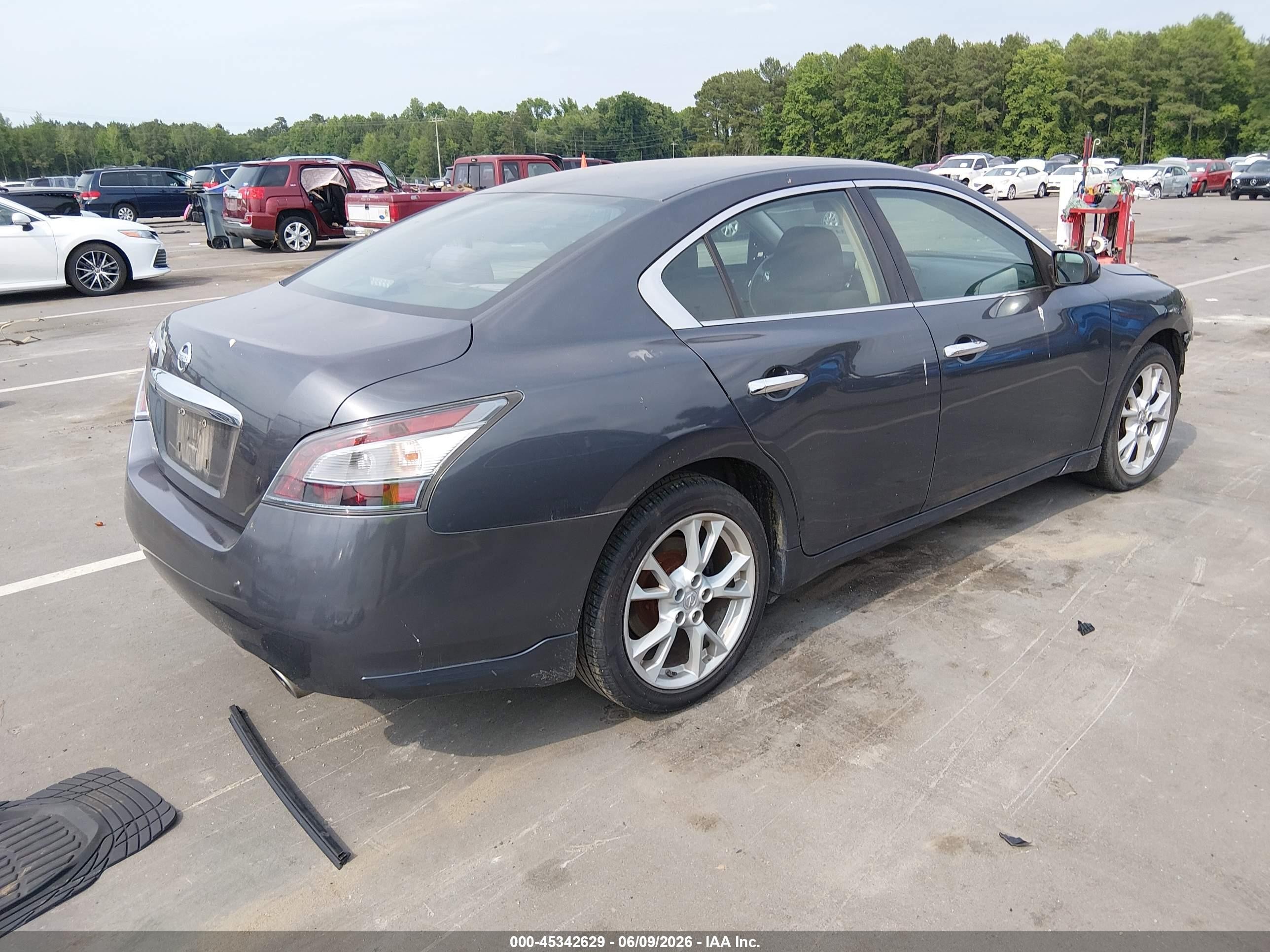 2012 Nissan Maxima 3.5 S Blue vin: 1N4AA5AP2CC804111