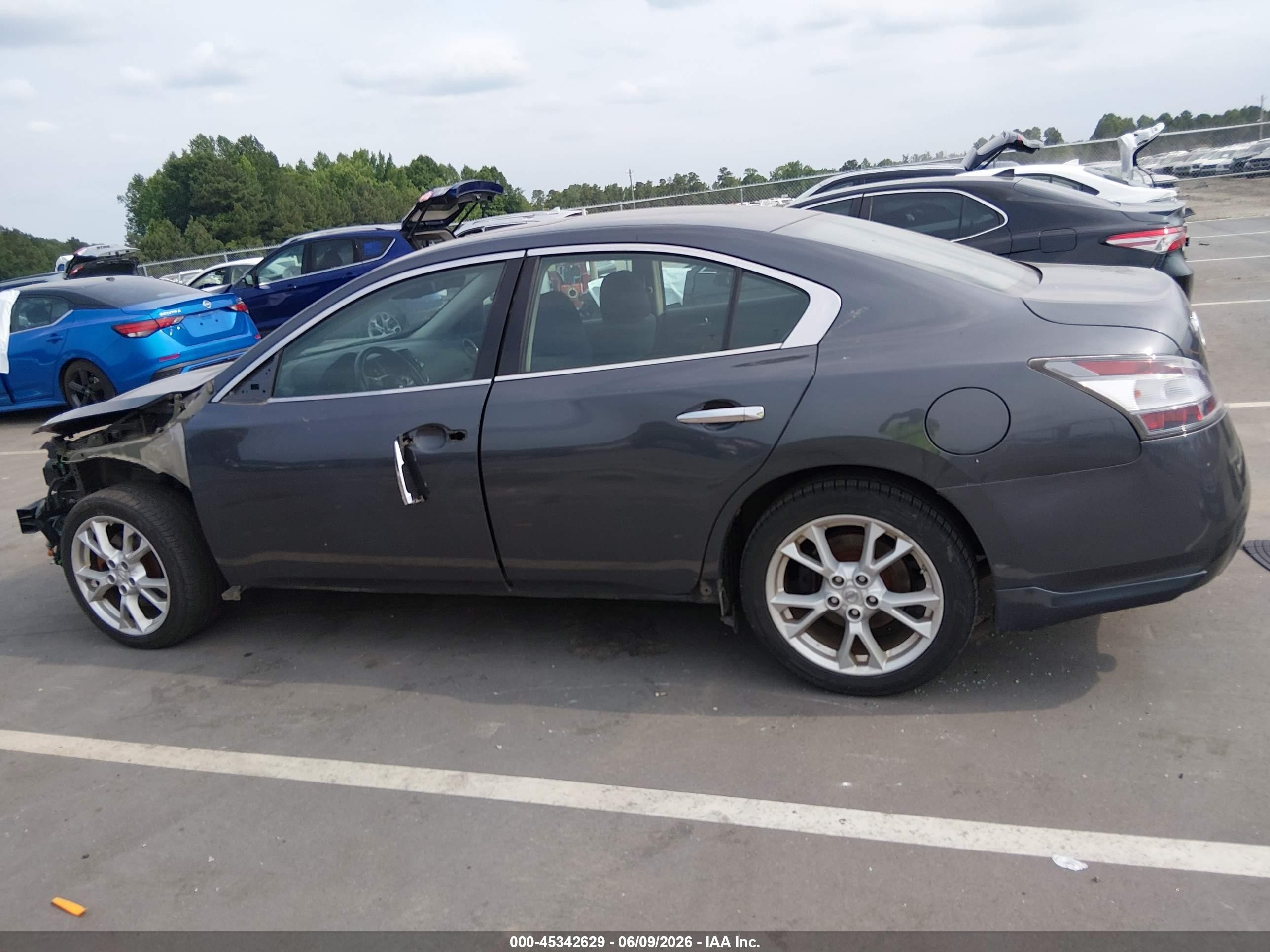 2012 Nissan Maxima 3.5 S Blue vin: 1N4AA5AP2CC804111