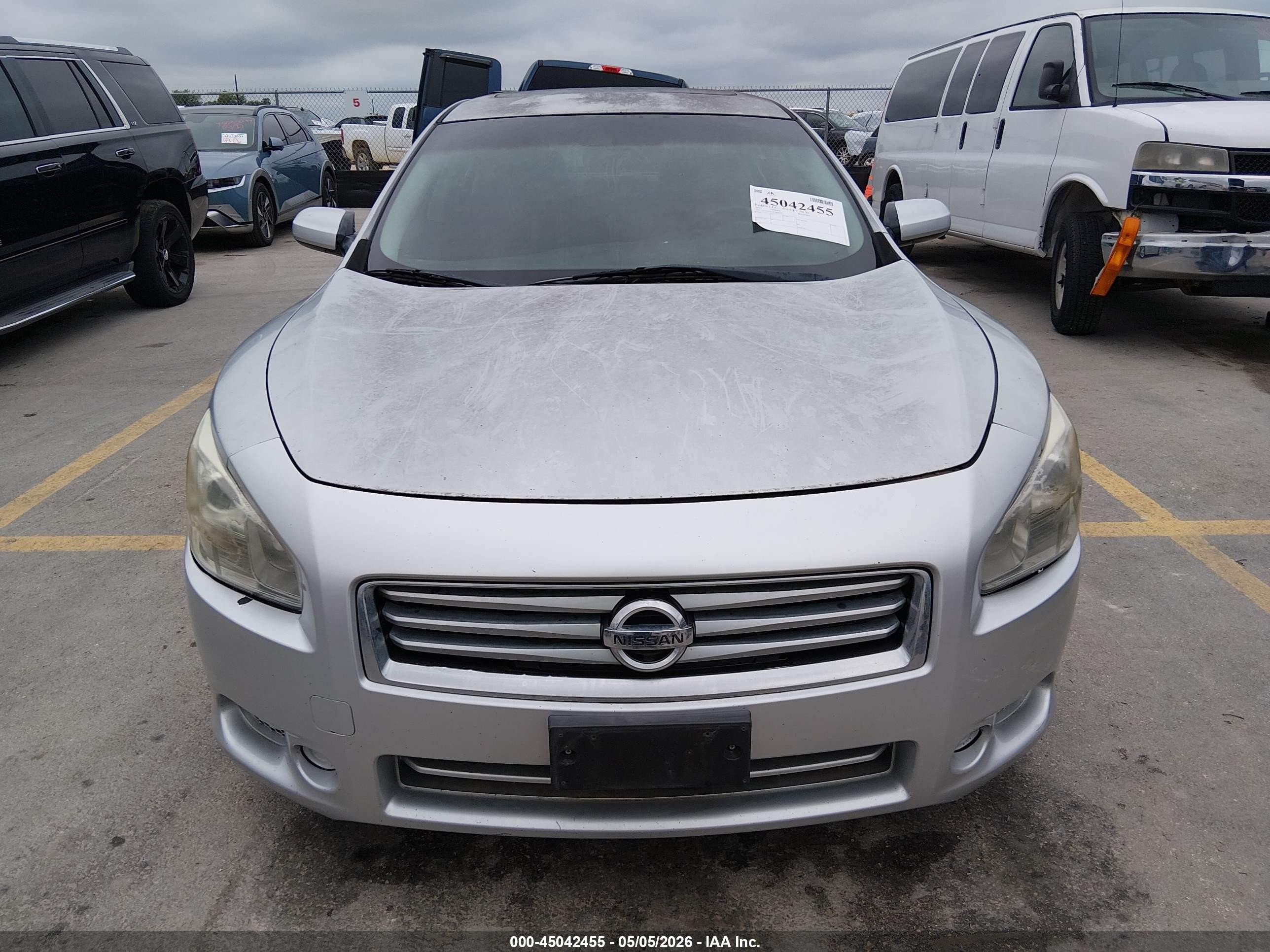 2012 Nissan Maxima 3.5 S/3.5 Sv Silver vin: 1N4AA5AP2CC809695