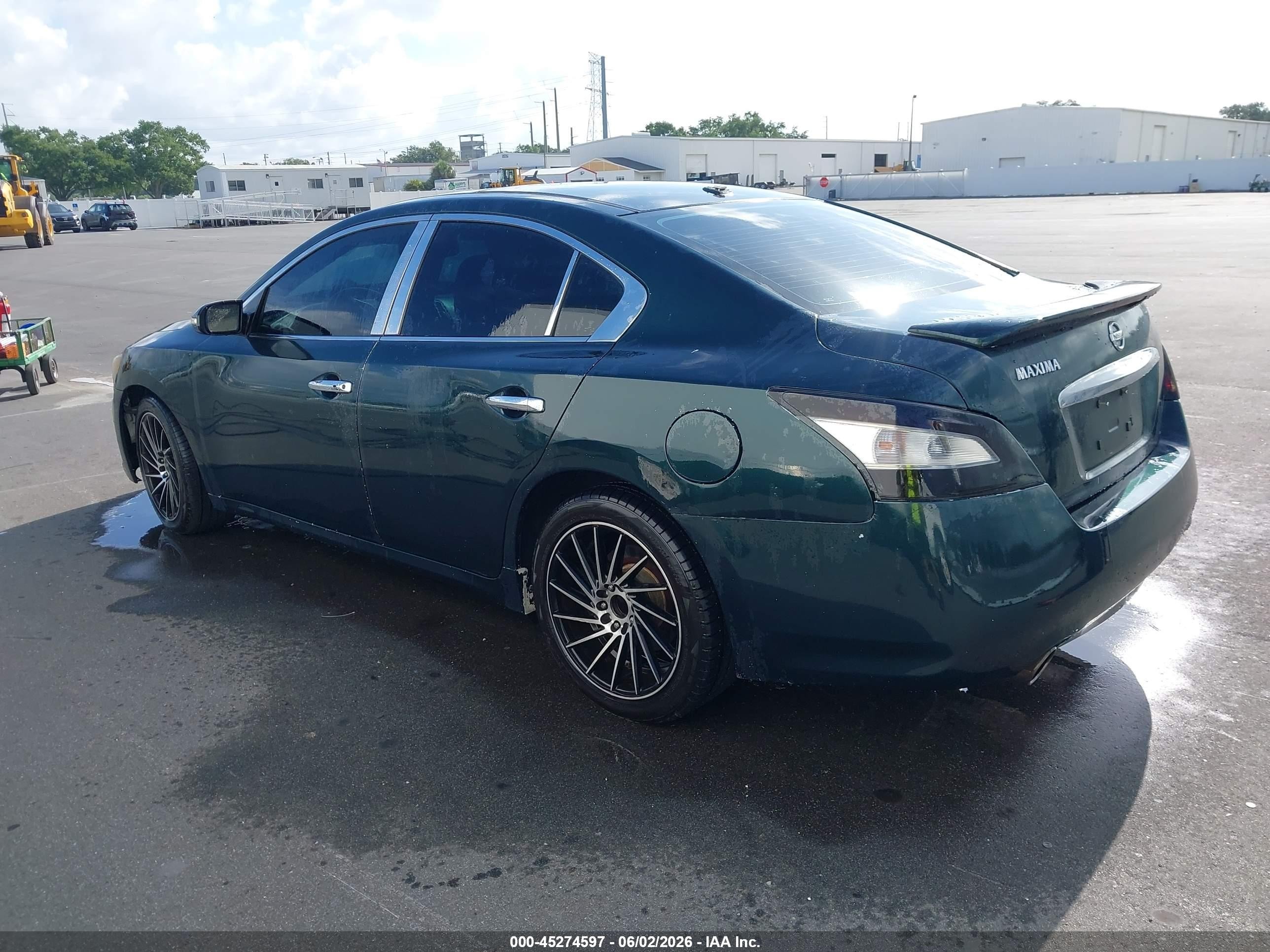 2012 Nissan Maxima 3.5 Sv Green vin: 1N4AA5AP2CC816758