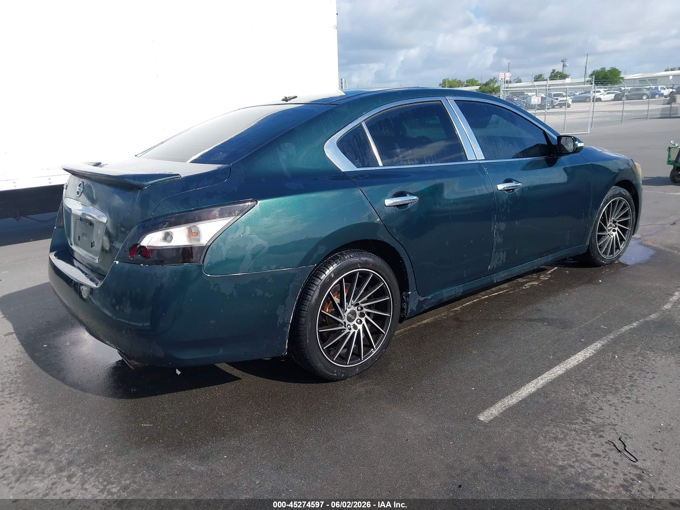 2012 Nissan Maxima 3.5 Sv Green vin: 1N4AA5AP2CC816758