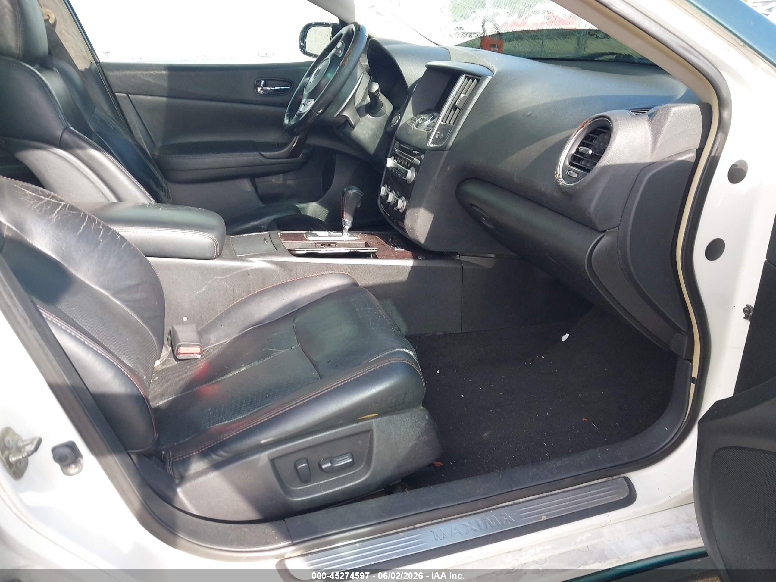 2012 Nissan Maxima 3.5 Sv Green vin: 1N4AA5AP2CC816758