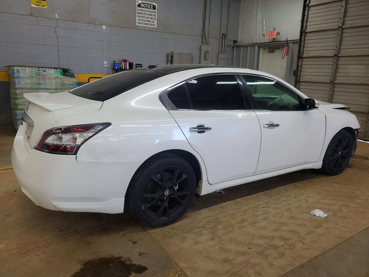 2012 Nissan Maxima 3.5 S Белый vin: 1N4AA5AP2CC816887